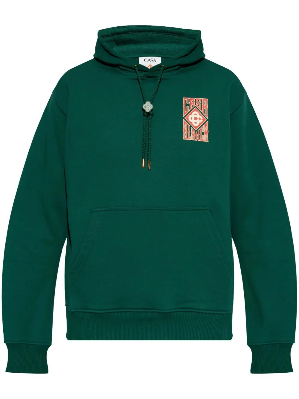 CASABLANCA Gothic Stacked Logo Hoodie