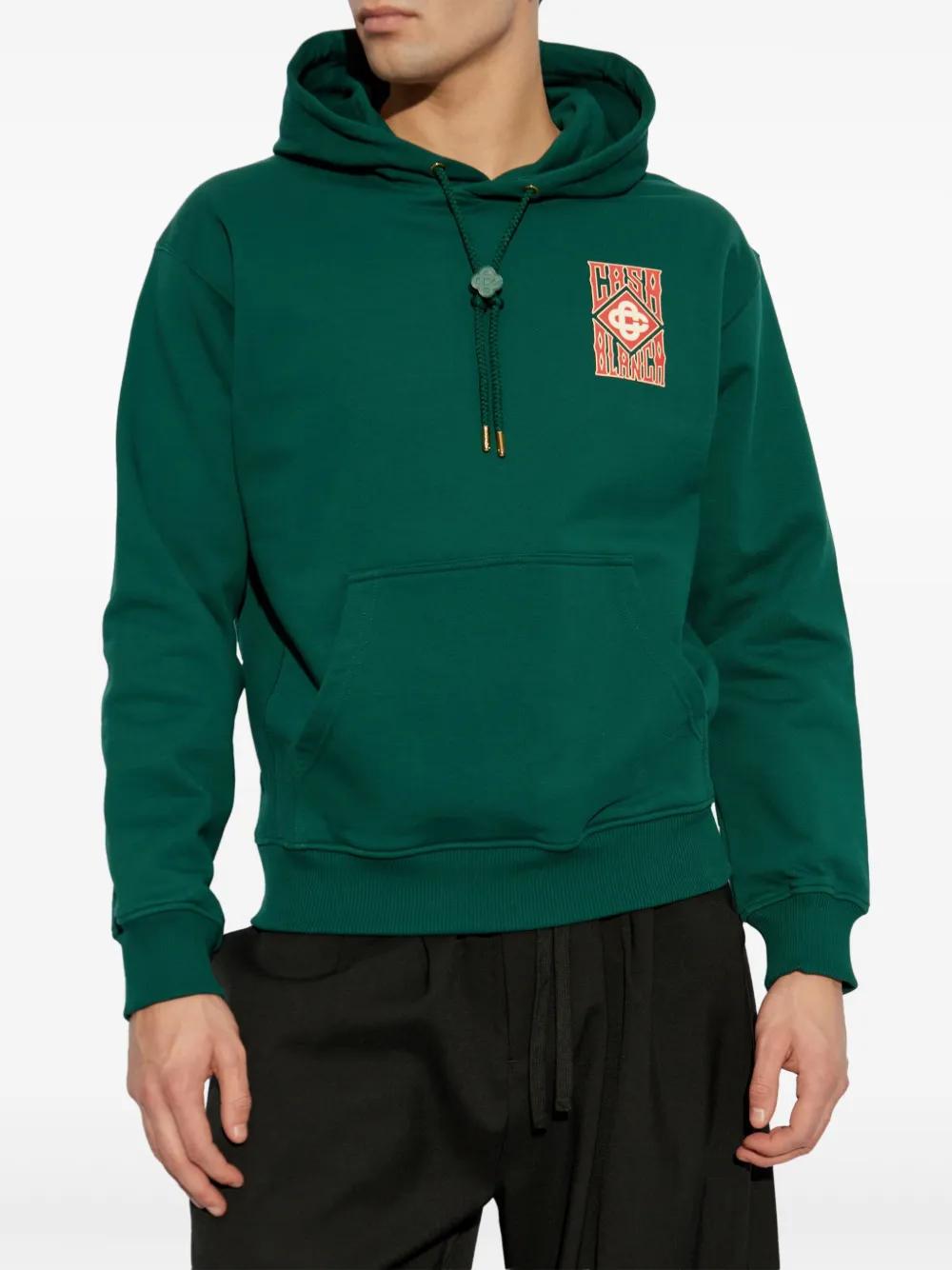 CASABLANCA Gothic Stacked Logo Hoodie