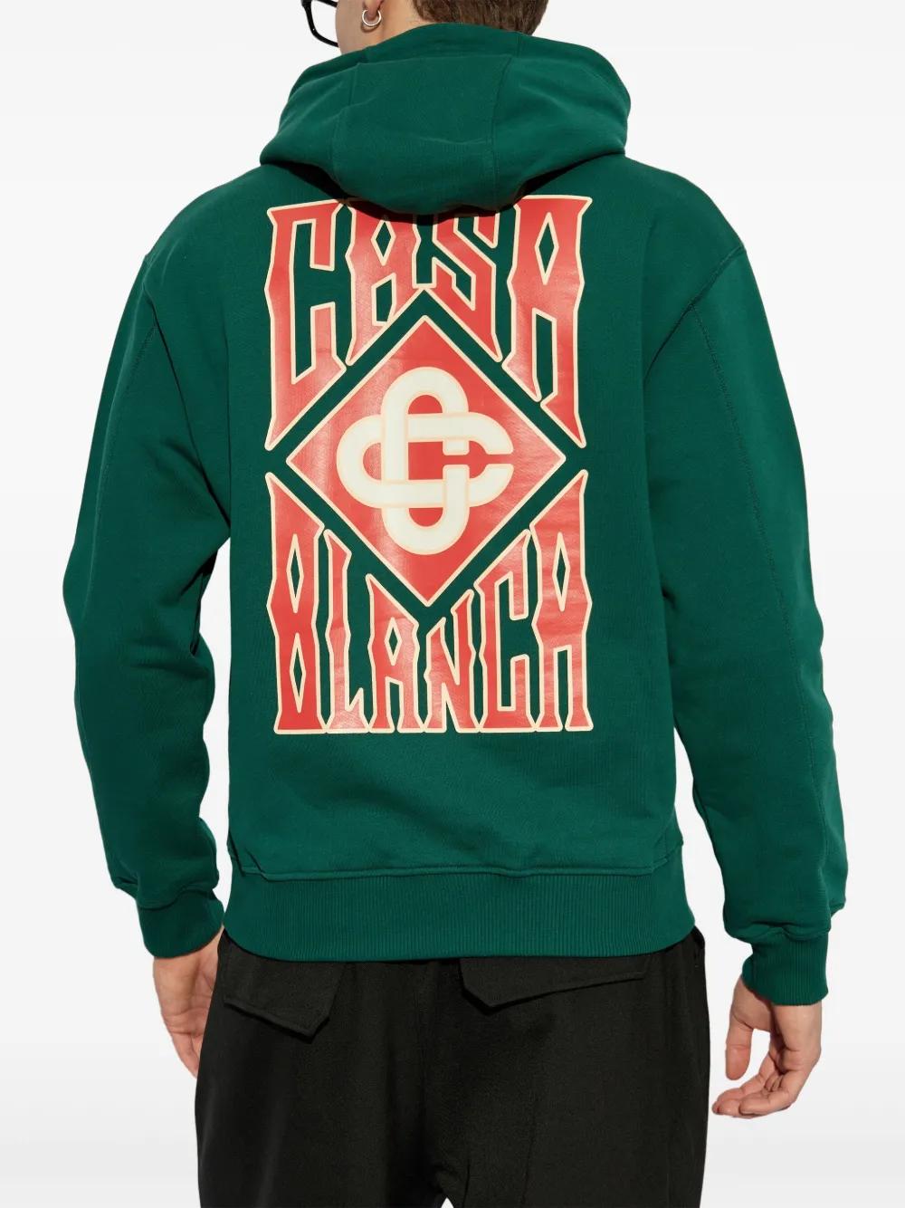 CASABLANCA Gothic Stacked Logo Hoodie