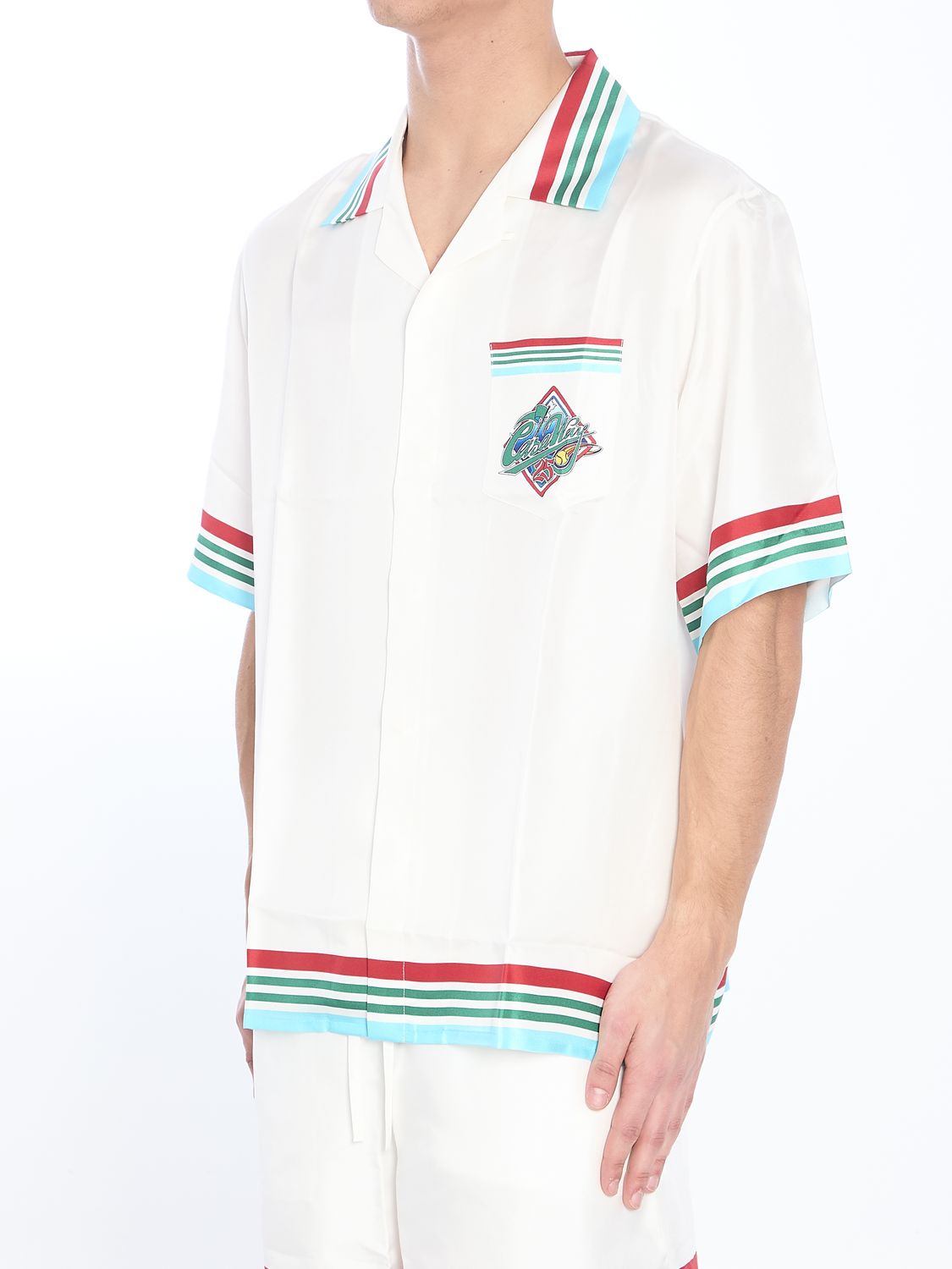 CASABLANCA Casa Way World Series Short-Sleeved Shirt - Size L