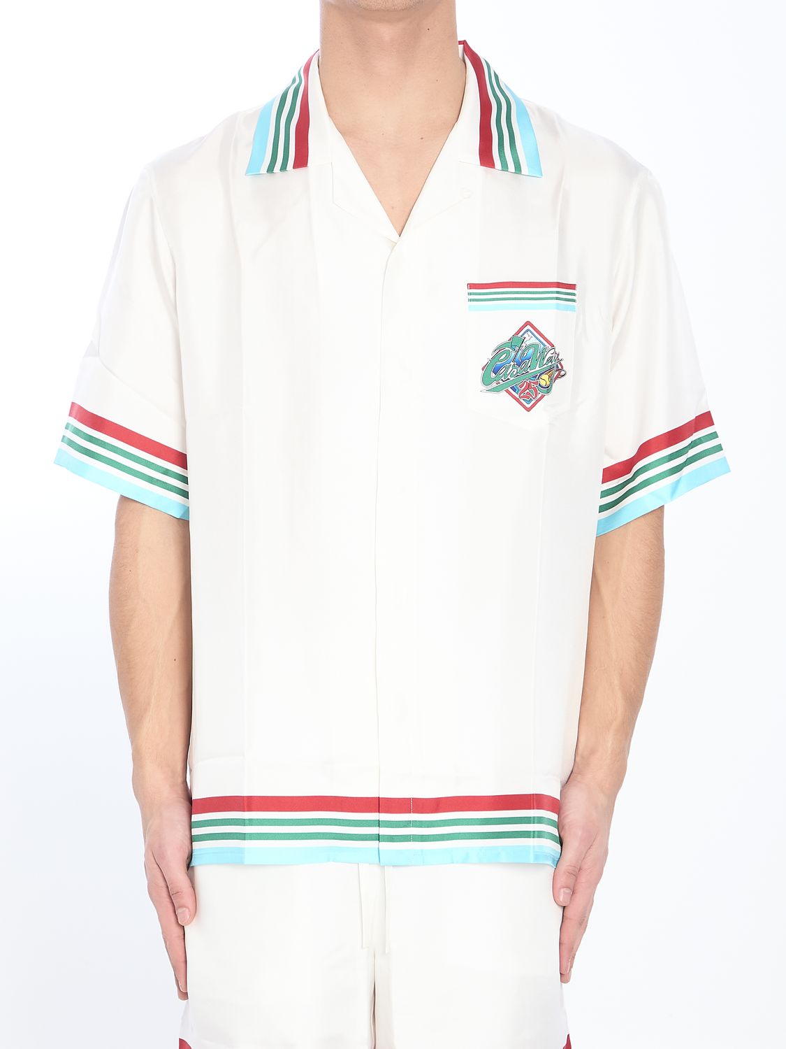 CASABLANCA Casa Way World Series Short-Sleeved Shirt - Size L