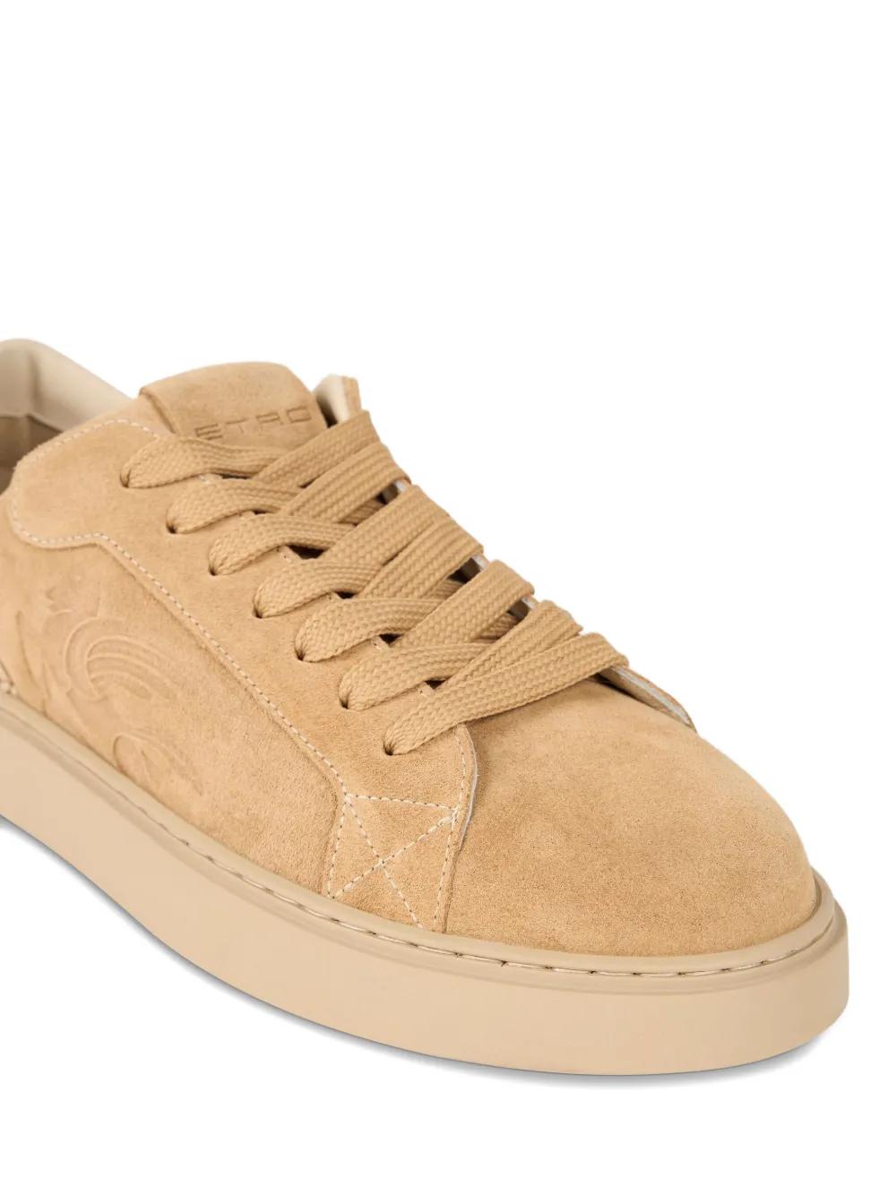 ETRO Embroidered Suede Lowtop Sneakers for Men
