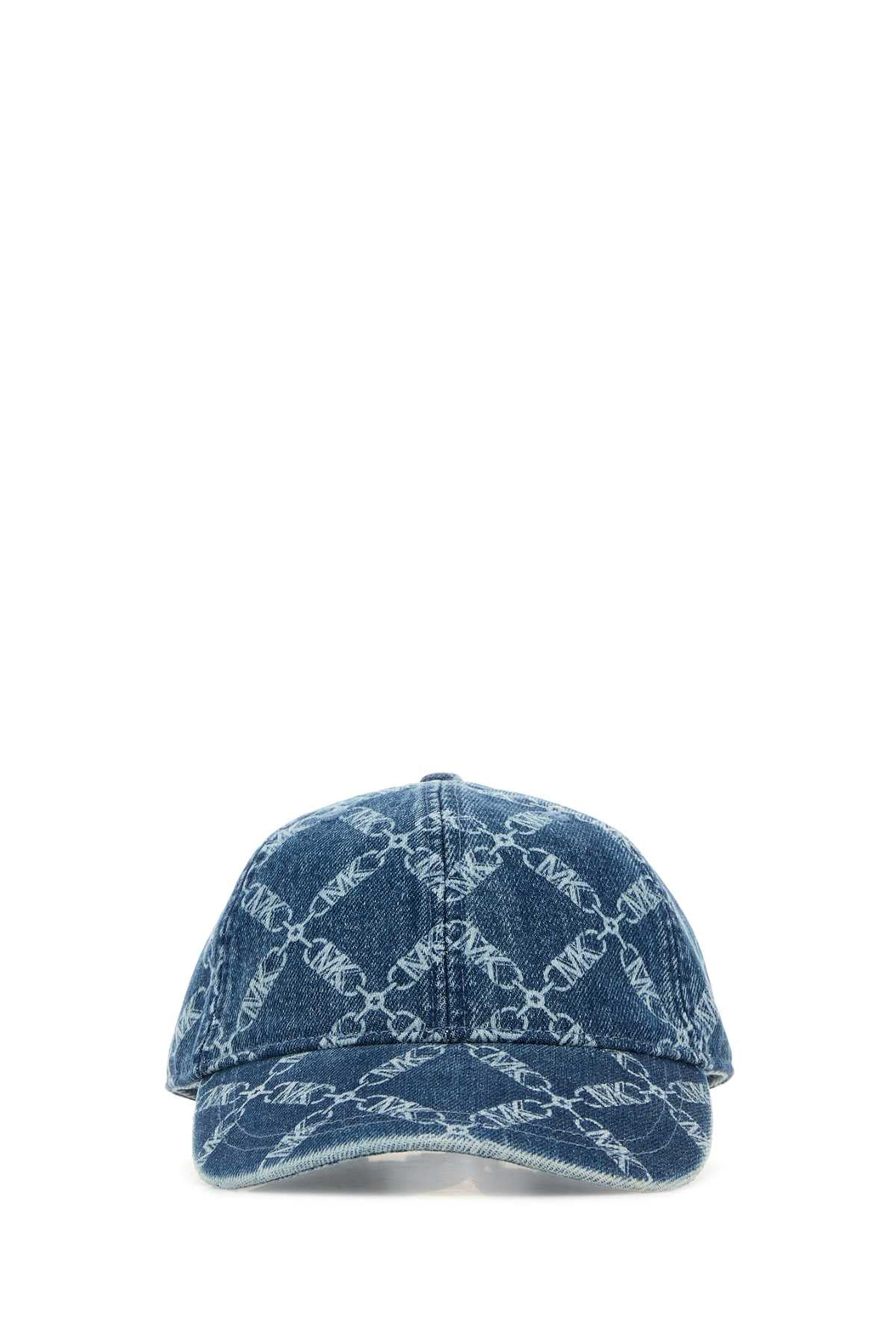 MICHAEL MICHAEL KORS Printed Denim Baseball Cap for Women