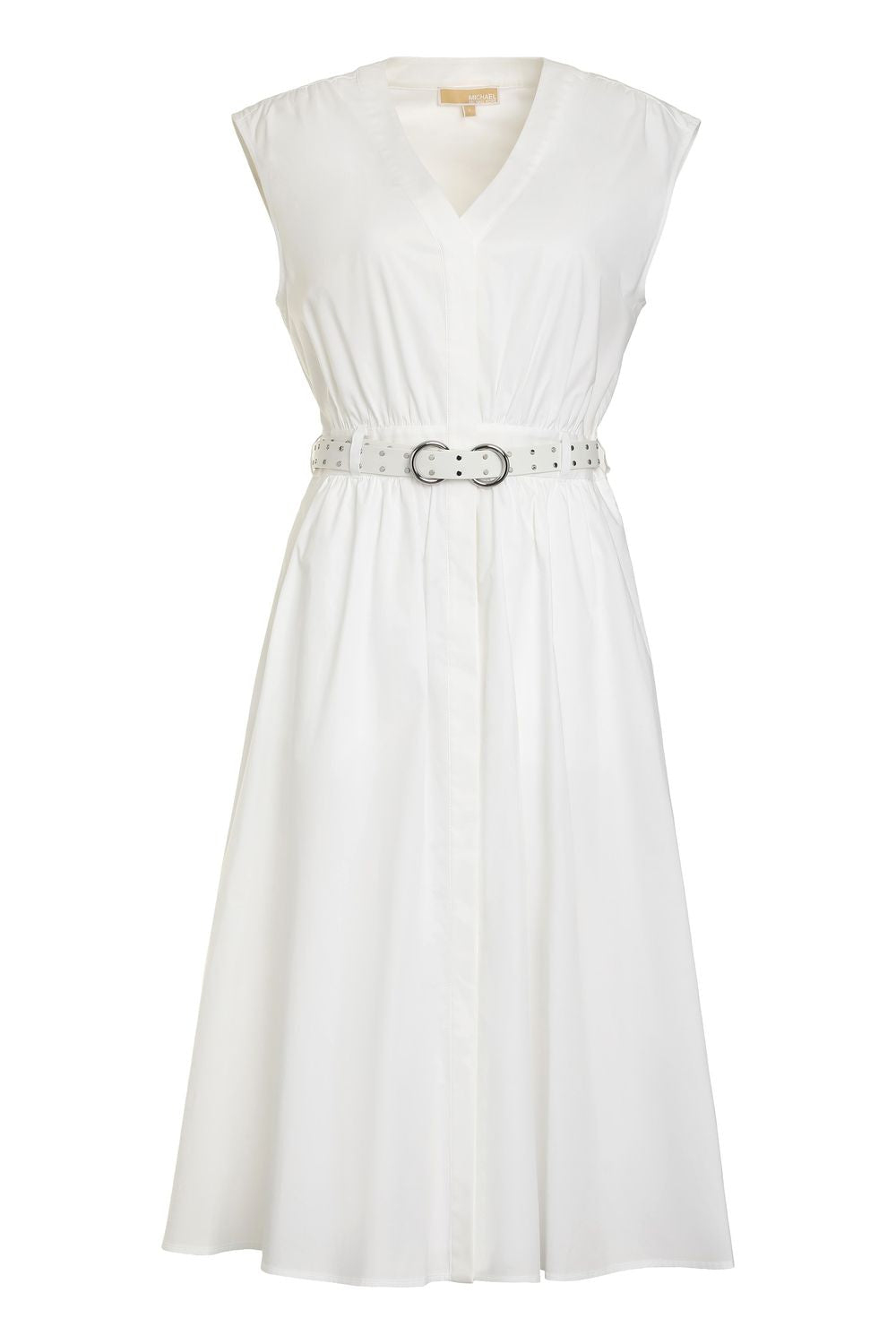 MICHAEL MICHAEL KORS Belted Cotton Dress