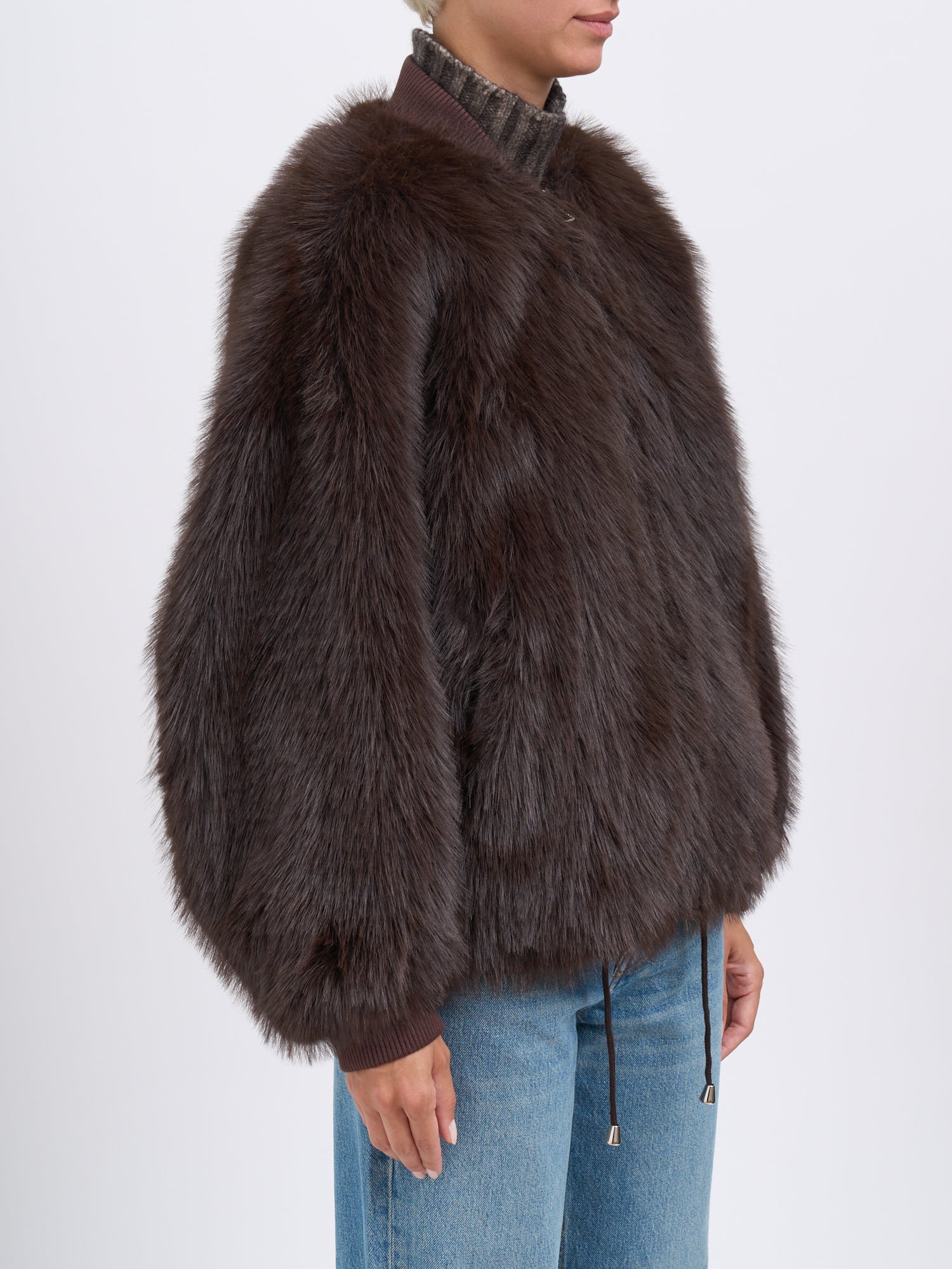 SWORD Faux Fur Jacket for Women