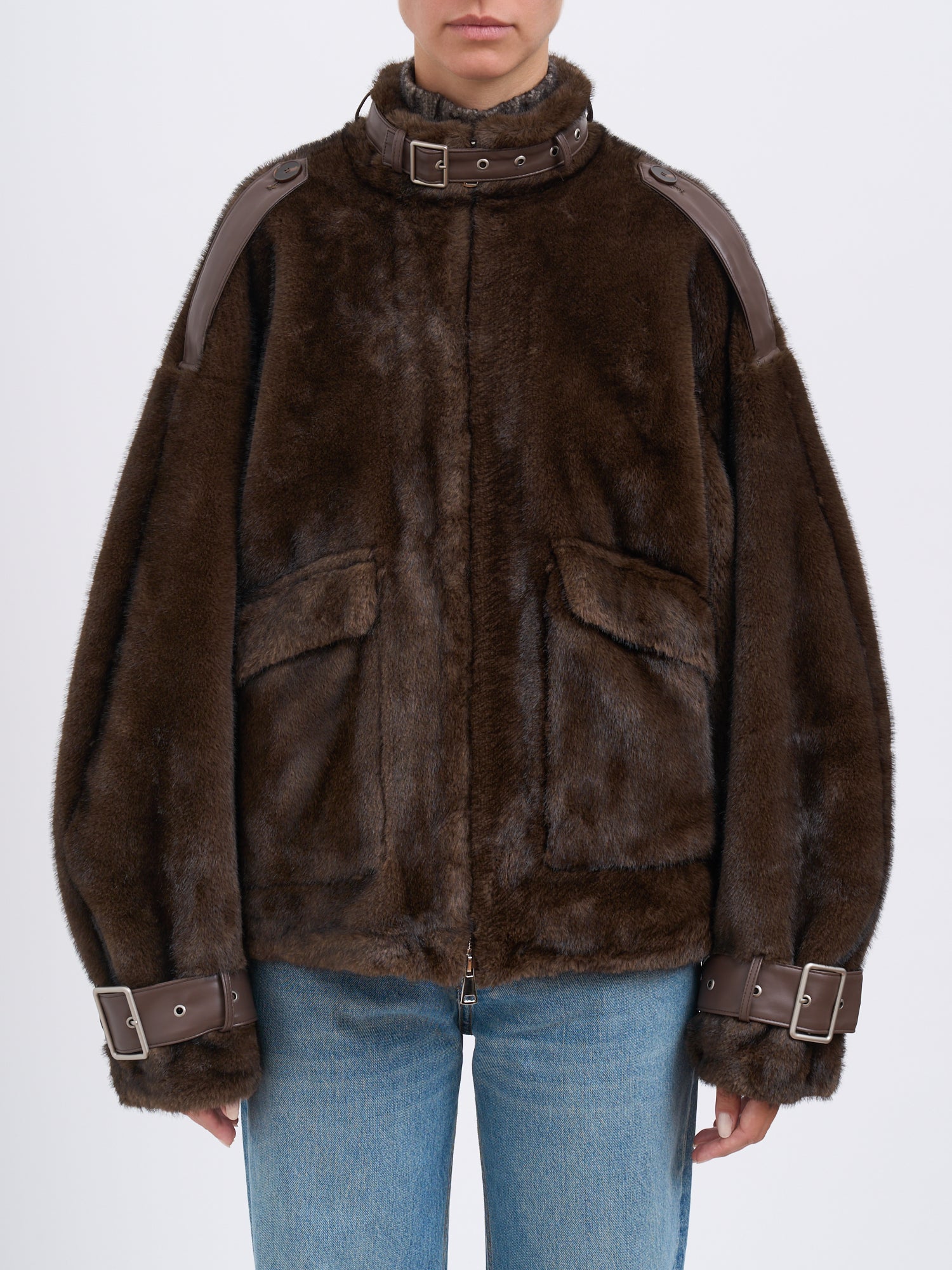 SWORD Faux Fur Jacket for Women - Fall/Winter 2025