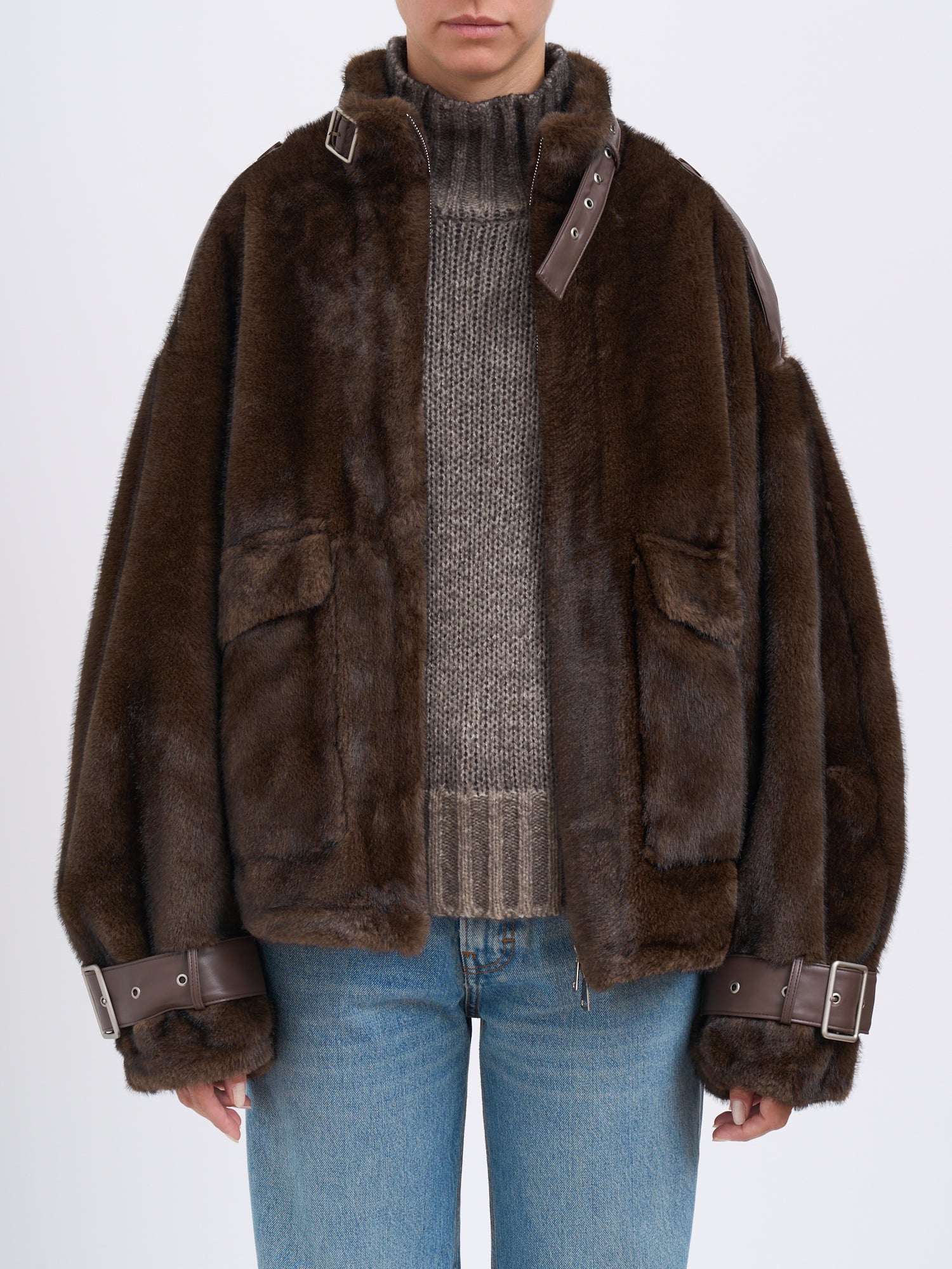 SWORD Faux Fur Jacket for Women - Fall/Winter 2025