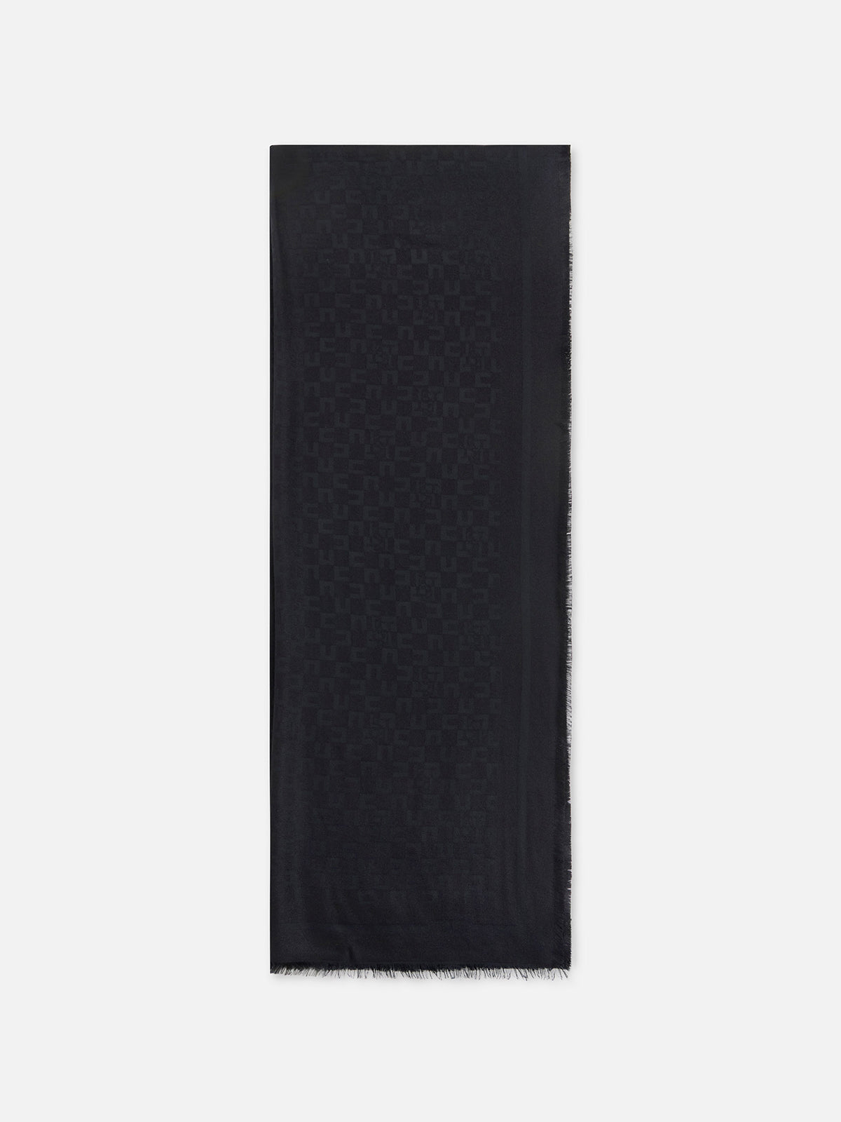 ELISABETTA FRANCHI Logo Pattern Scarf - 70 x 190 cm