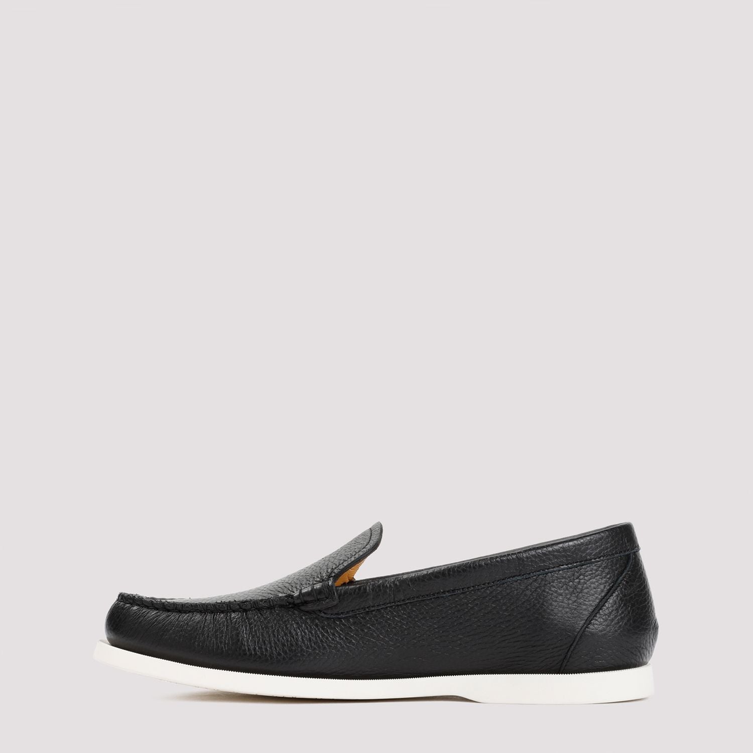 BALLY Men's Grained Deer Leather Moccasins