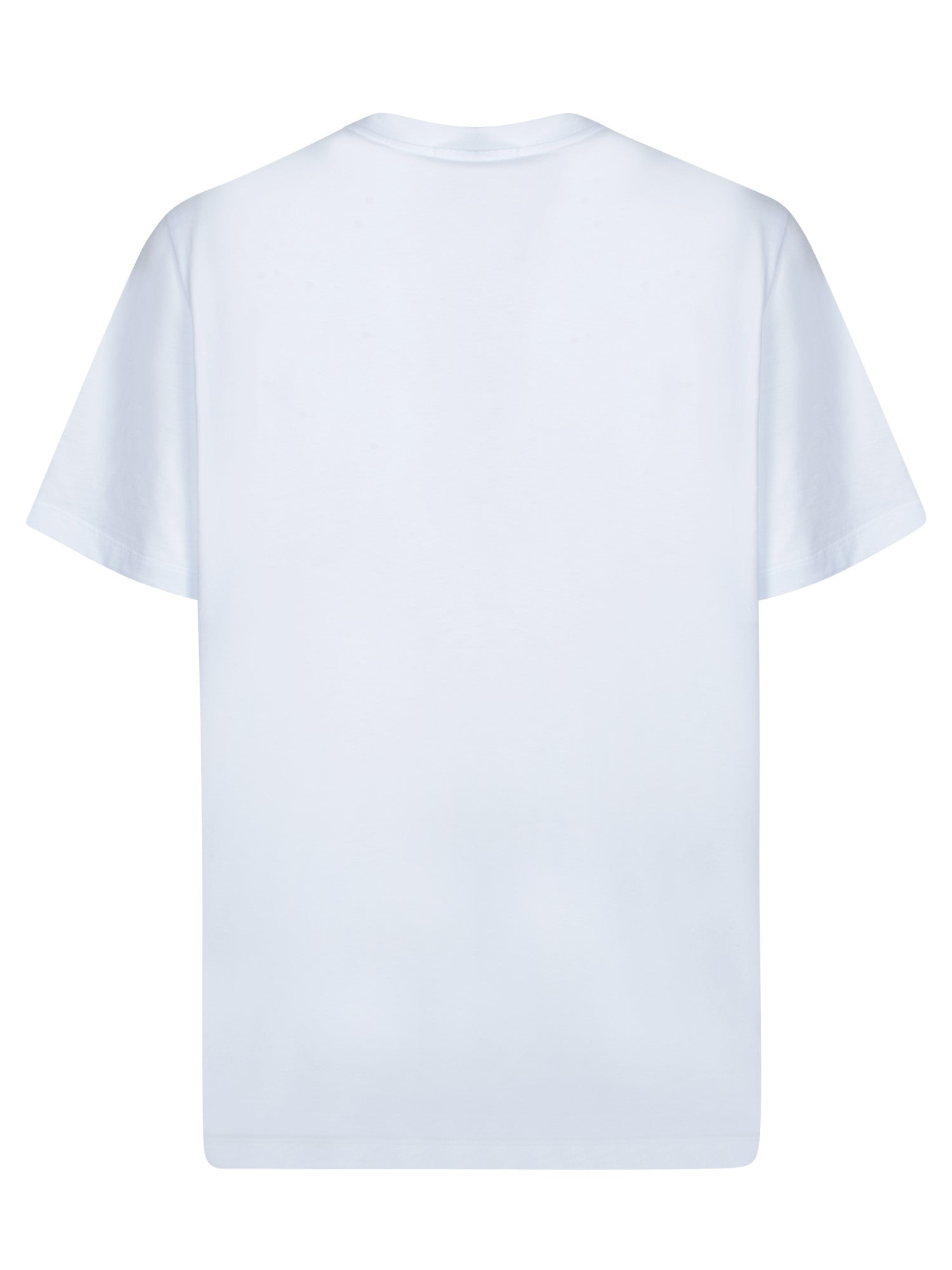 MSGM Men's Short Sleeve T-Shirt with Distinctive Logo