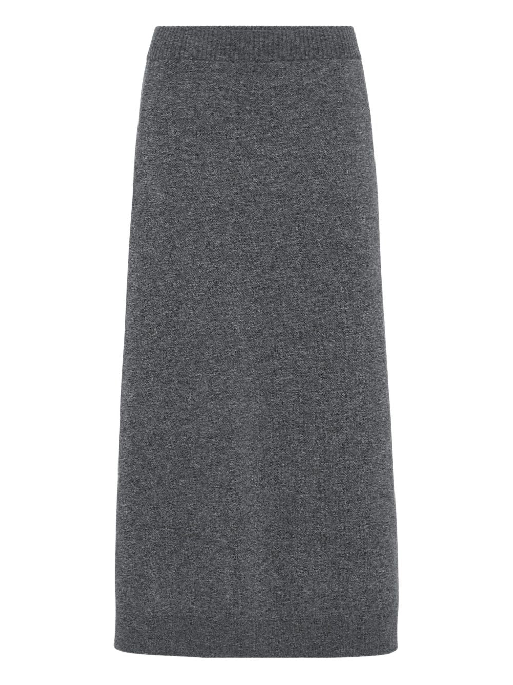 BRUNELLO CUCINELLI Cashmere Midi Skirt with Elasticated Waistband