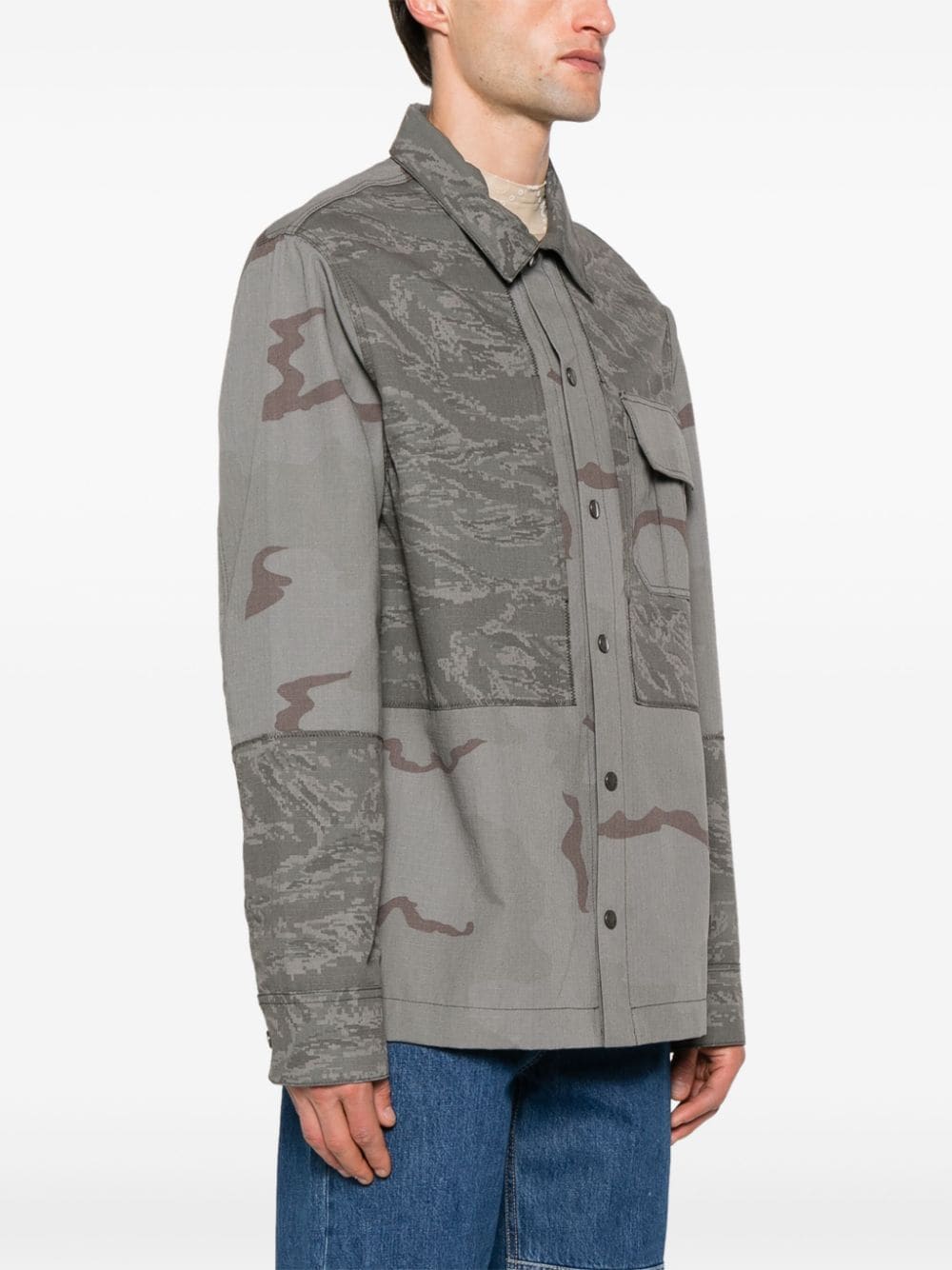 MARINE SERRE Camouflage Print Overshirt - SS24