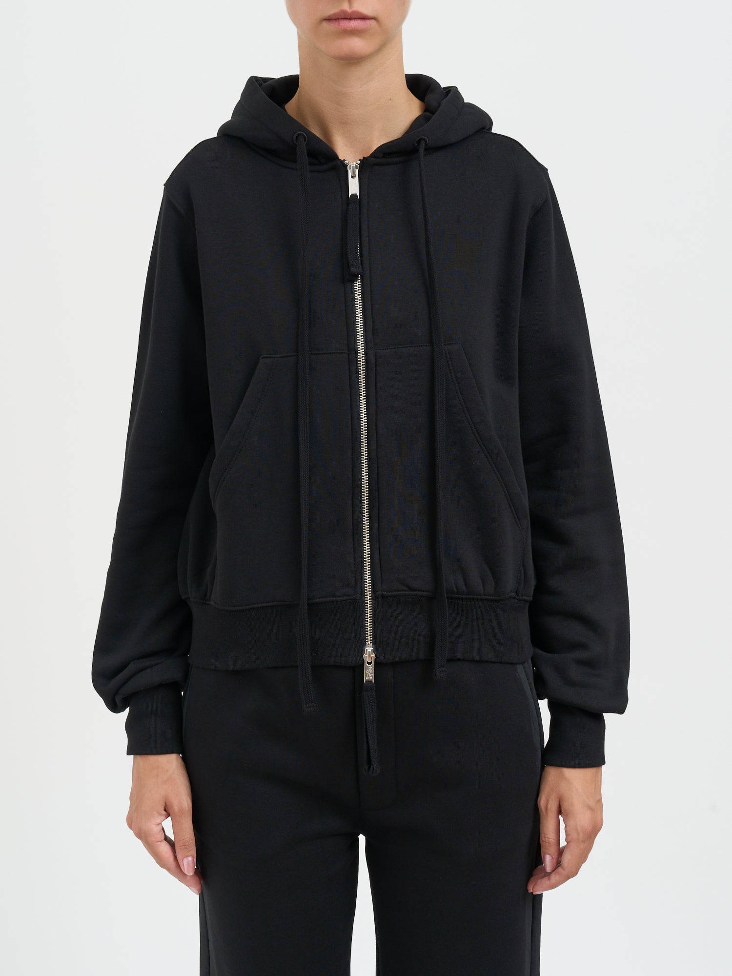 THOM KROM Zip-Up Hoodie with Hood - Size S