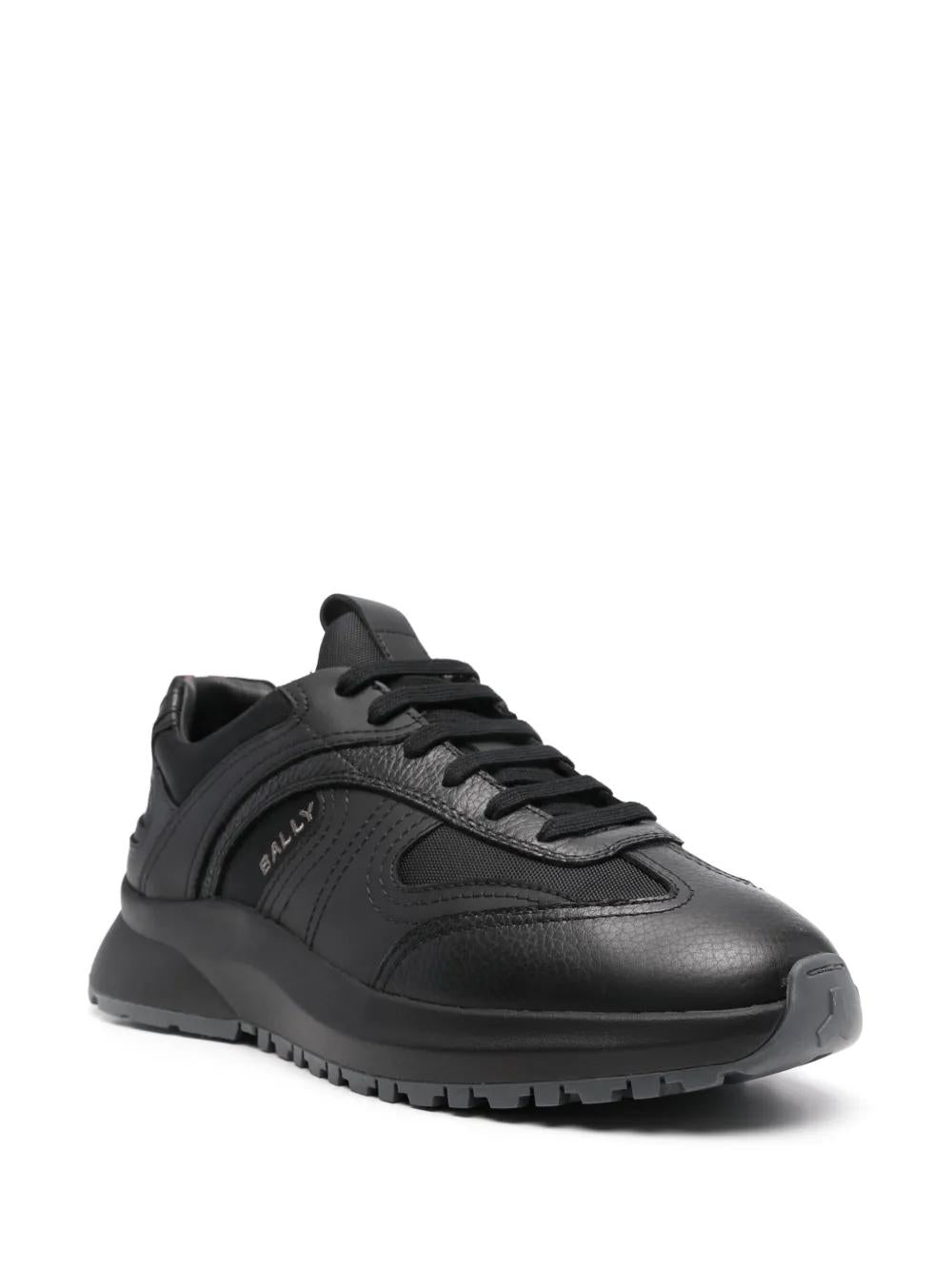 BALLY Men's Premium 100% Leather and Lamb Sneakers