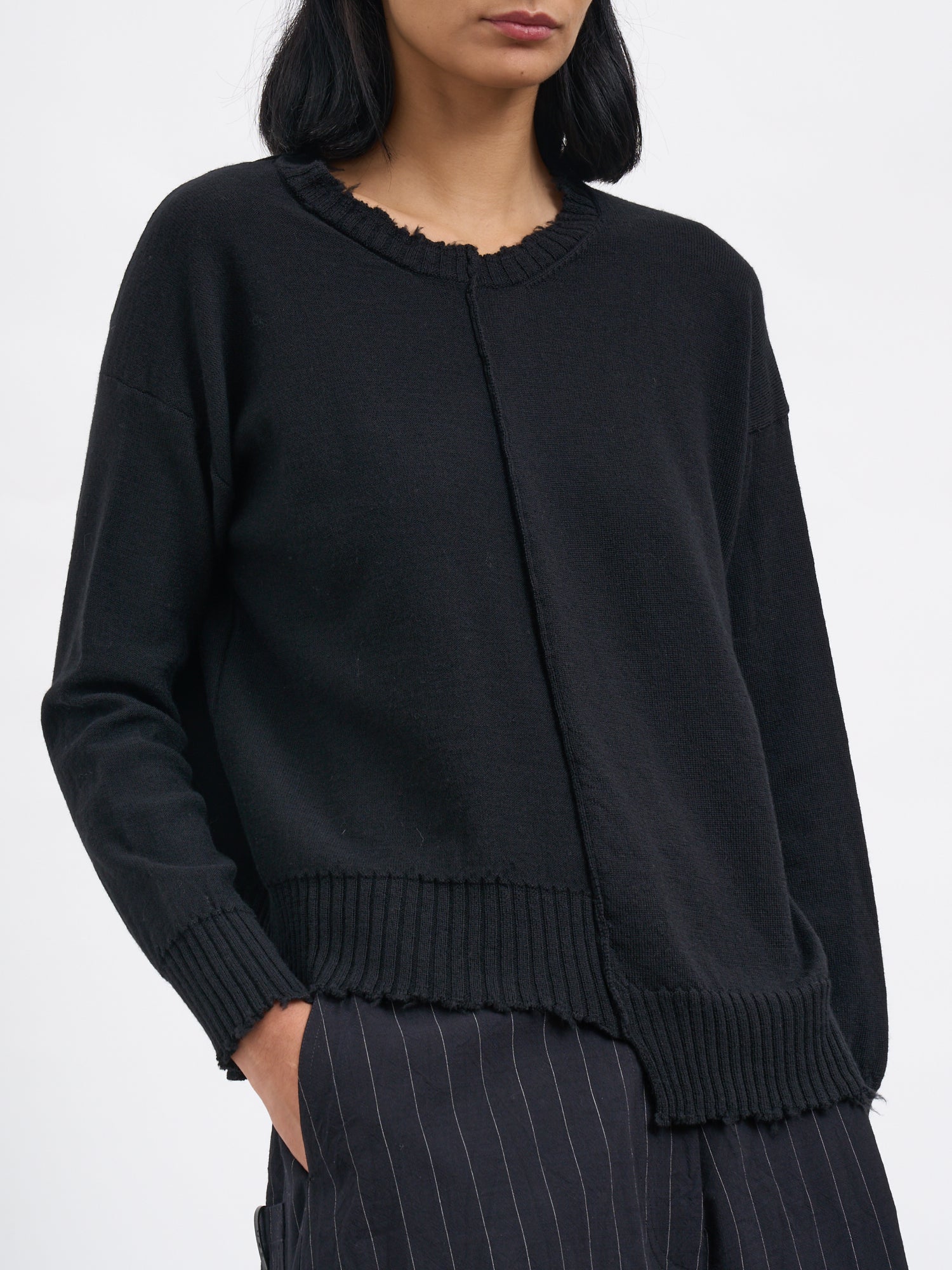 SERIENUMERICA Boxy Crew Neck Sweater