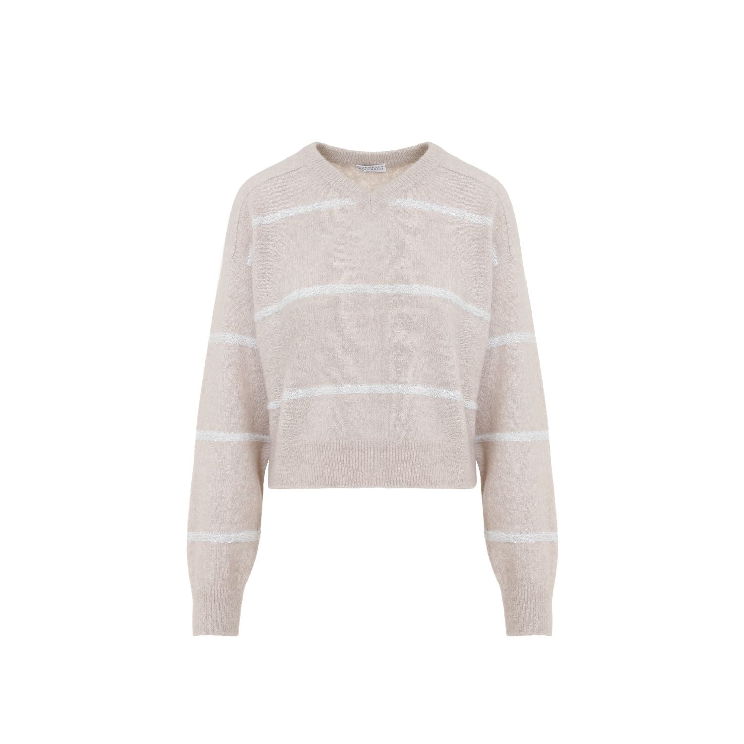 BRUNELLO CUCINELLI Luxurious Alpaca and Wool Sweater with Sequins