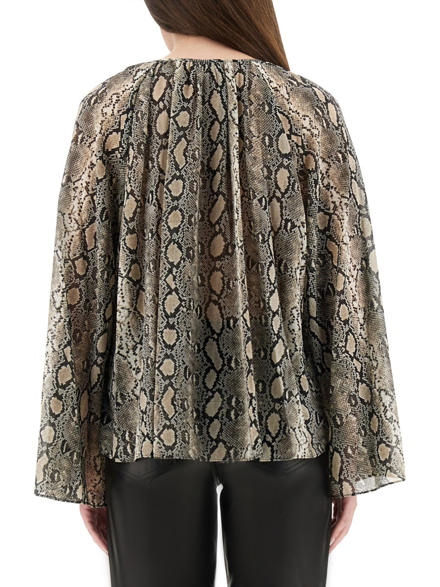 MICHAEL MICHAEL KORS Elegant Women's Powder Polyester Shirt