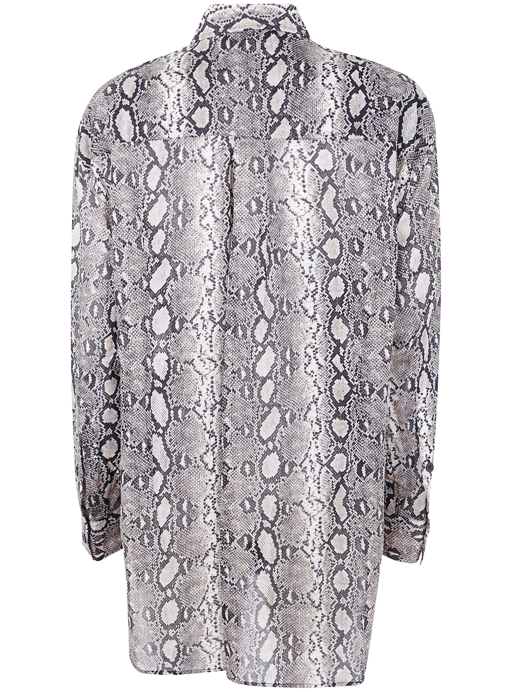 MICHAEL MICHAEL KORS Oversized Long Sleeve Snake Print Shirt