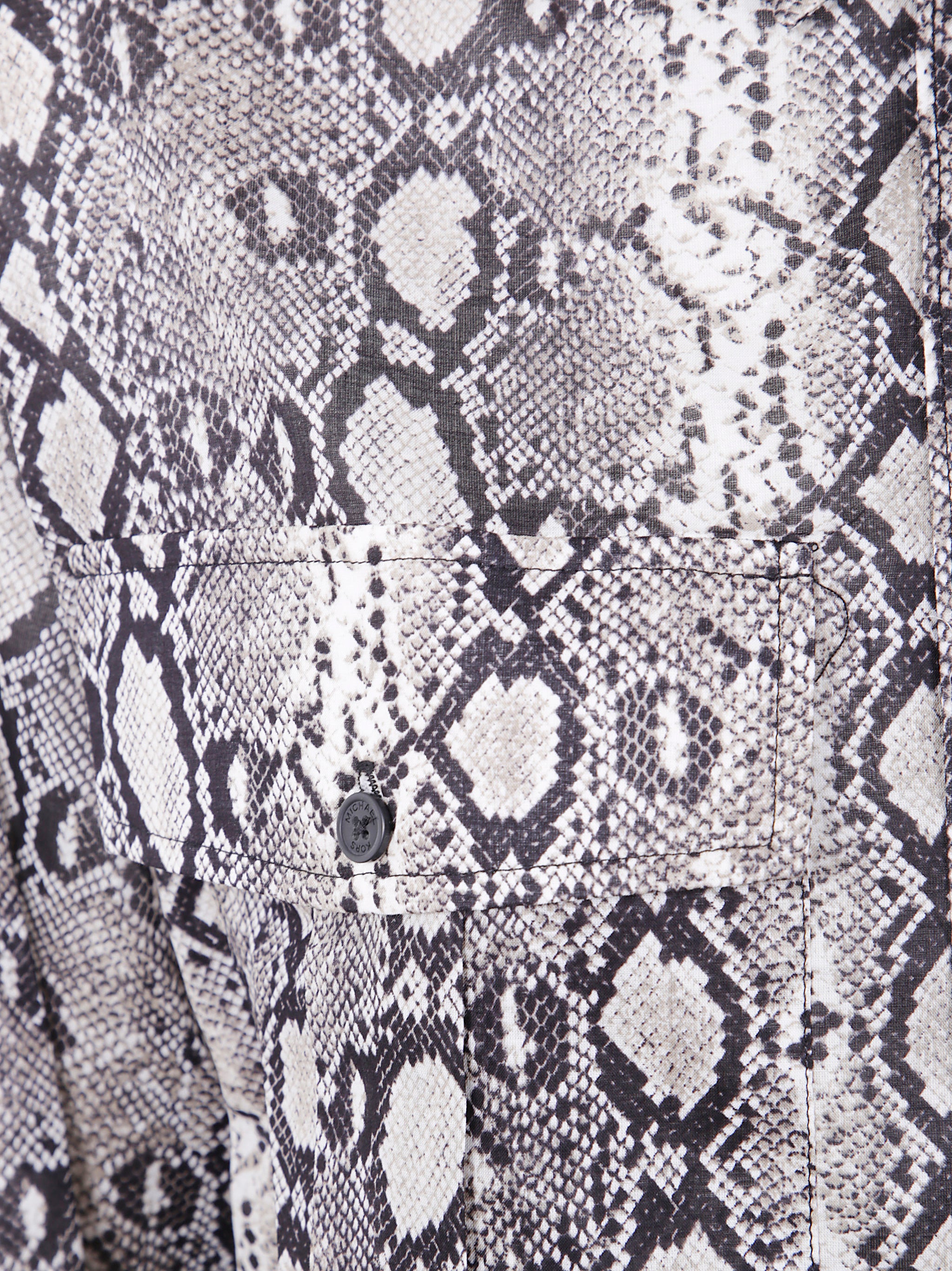 MICHAEL MICHAEL KORS Oversized Long Sleeve Snake Print Shirt