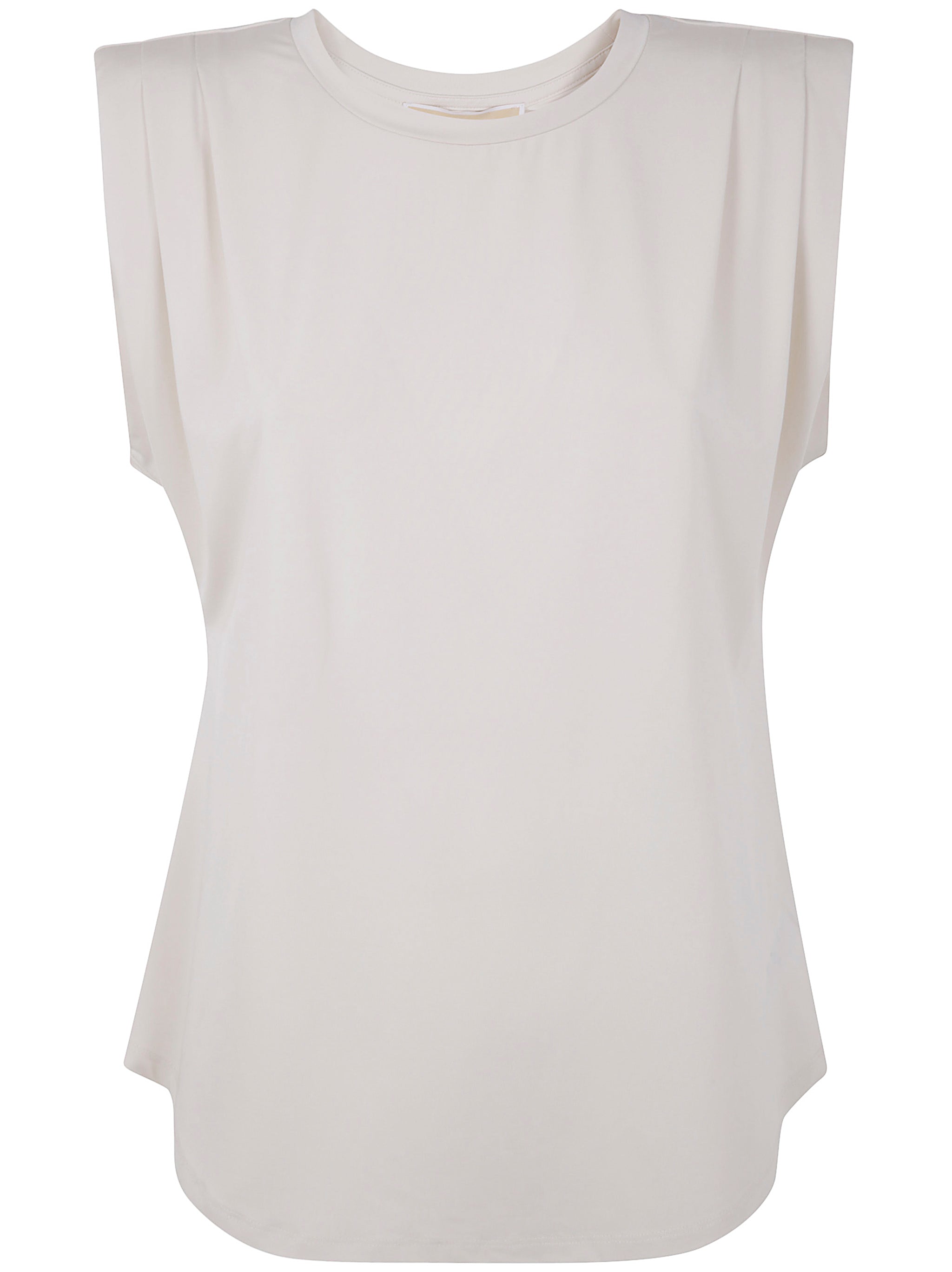 MICHAEL MICHAEL KORS Crew Neck Pleated Top for Women