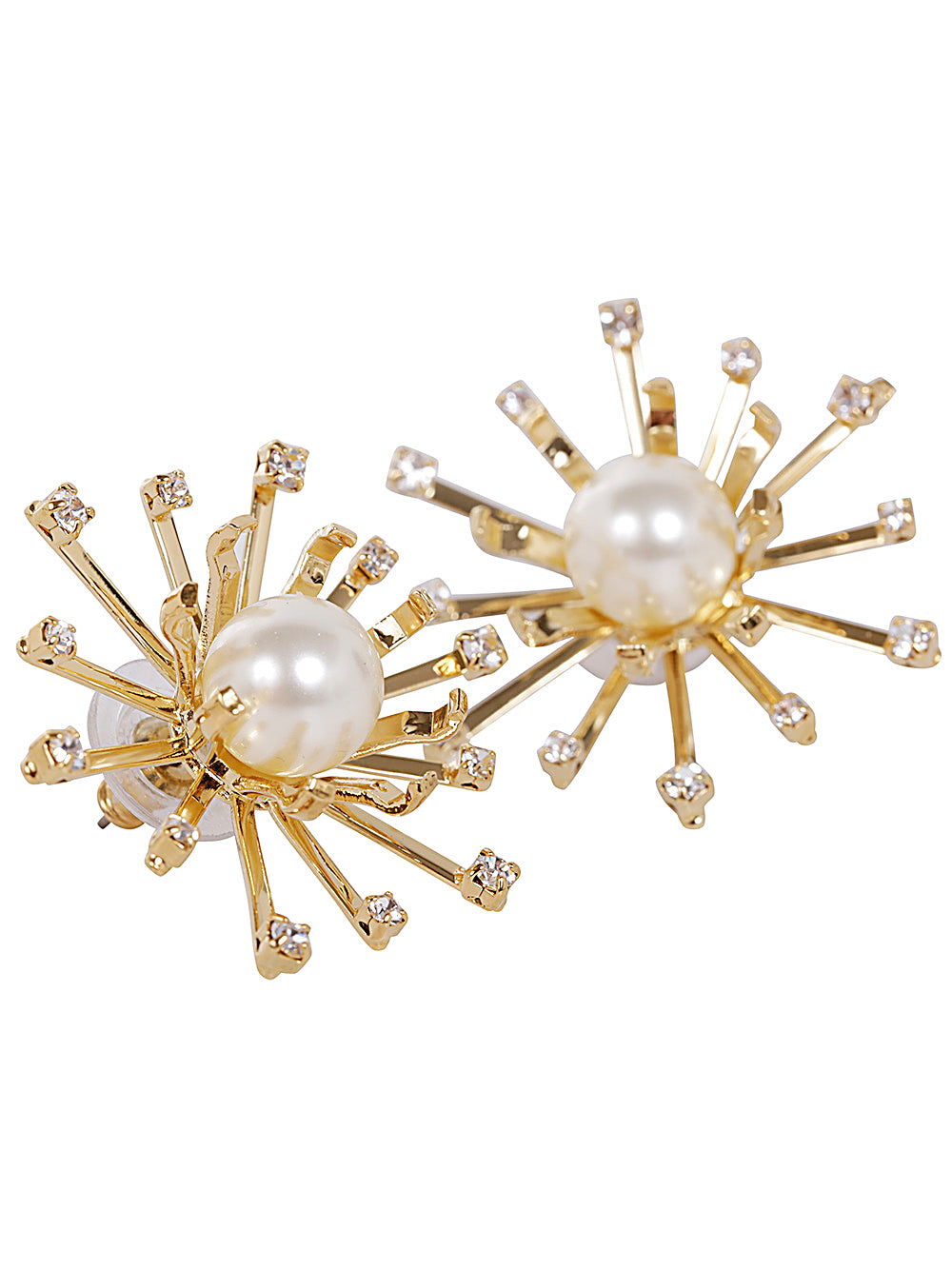 HELENE ZUBELDIA Mini Metallic Kiku Earrings Pins