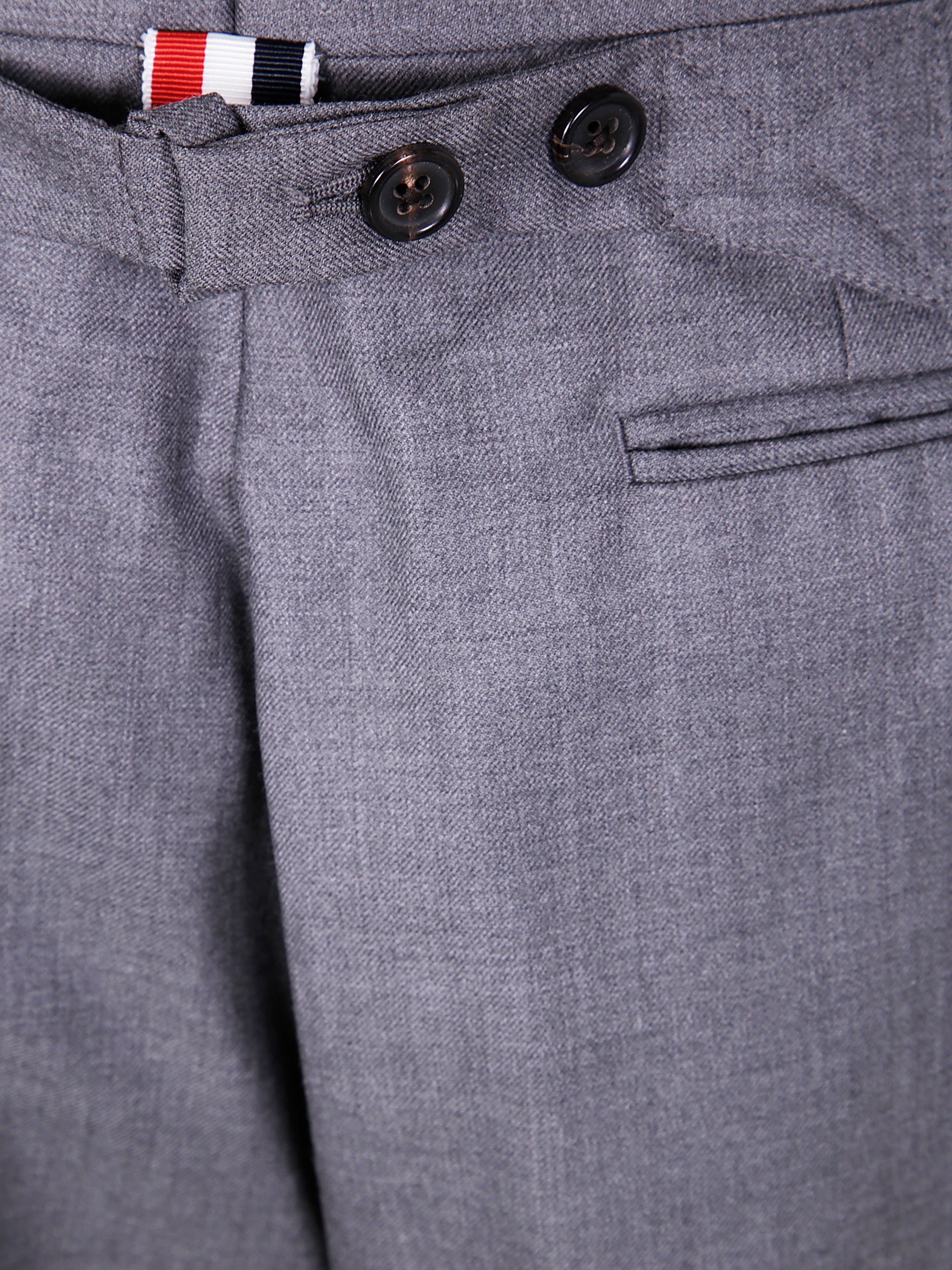 THOM BROWNE Fit 1 Back Strap Trouser in Super 120's Twill