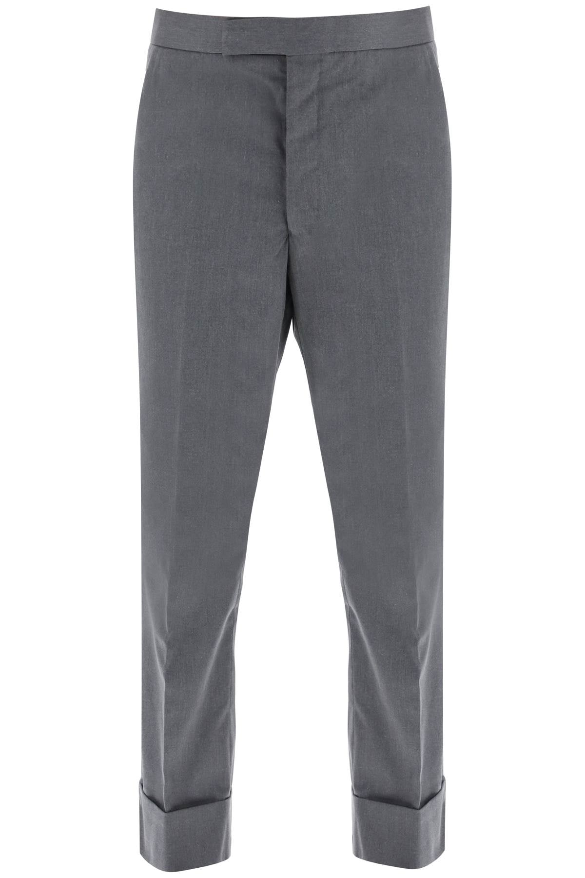 THOM BROWNE Fit 1 Backstrap Trouser in Typewriter Cloth - Men’s Tailored Design
