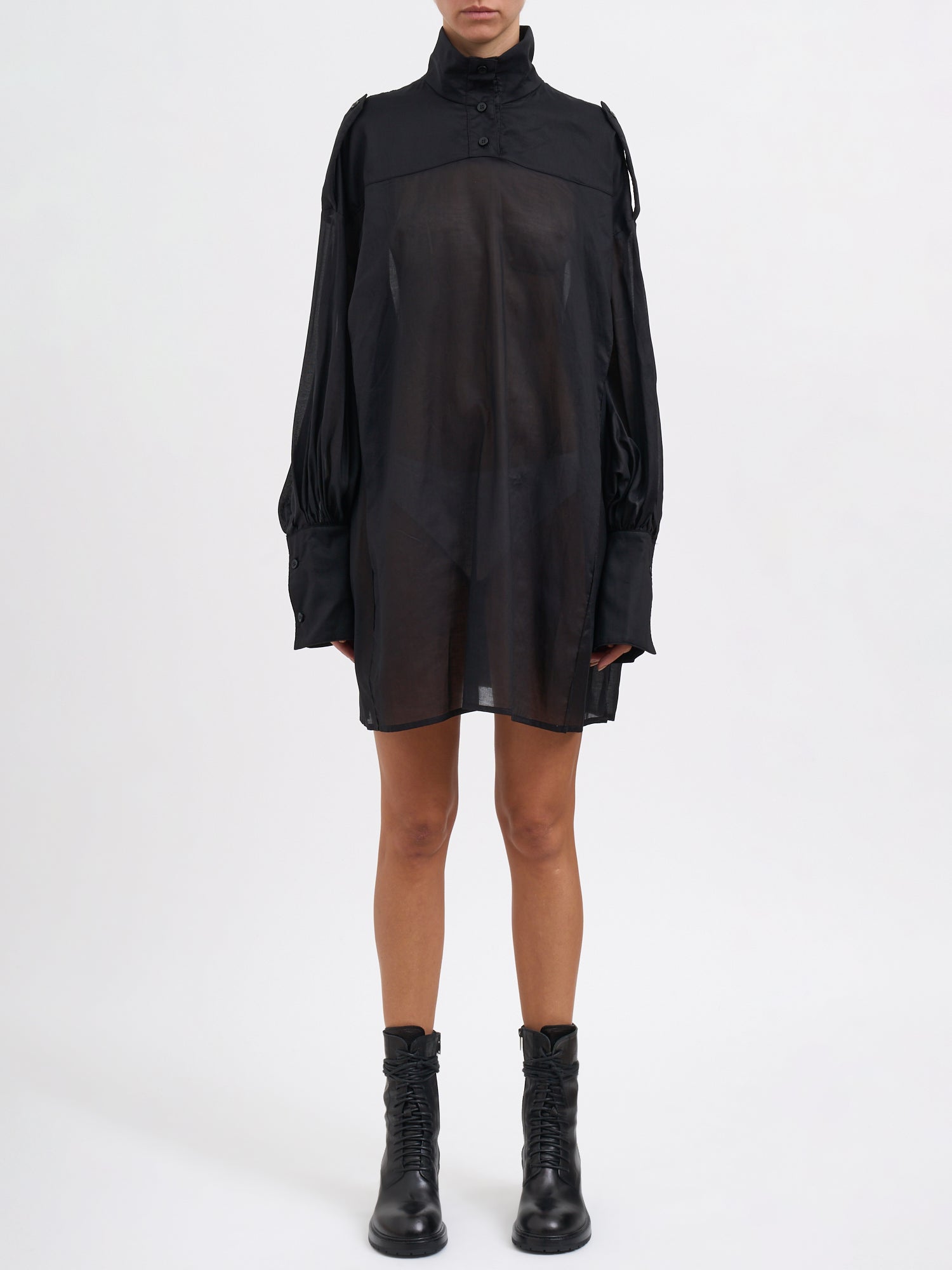 THE LATEST Cotton Muslin Polo Shirt - Size S