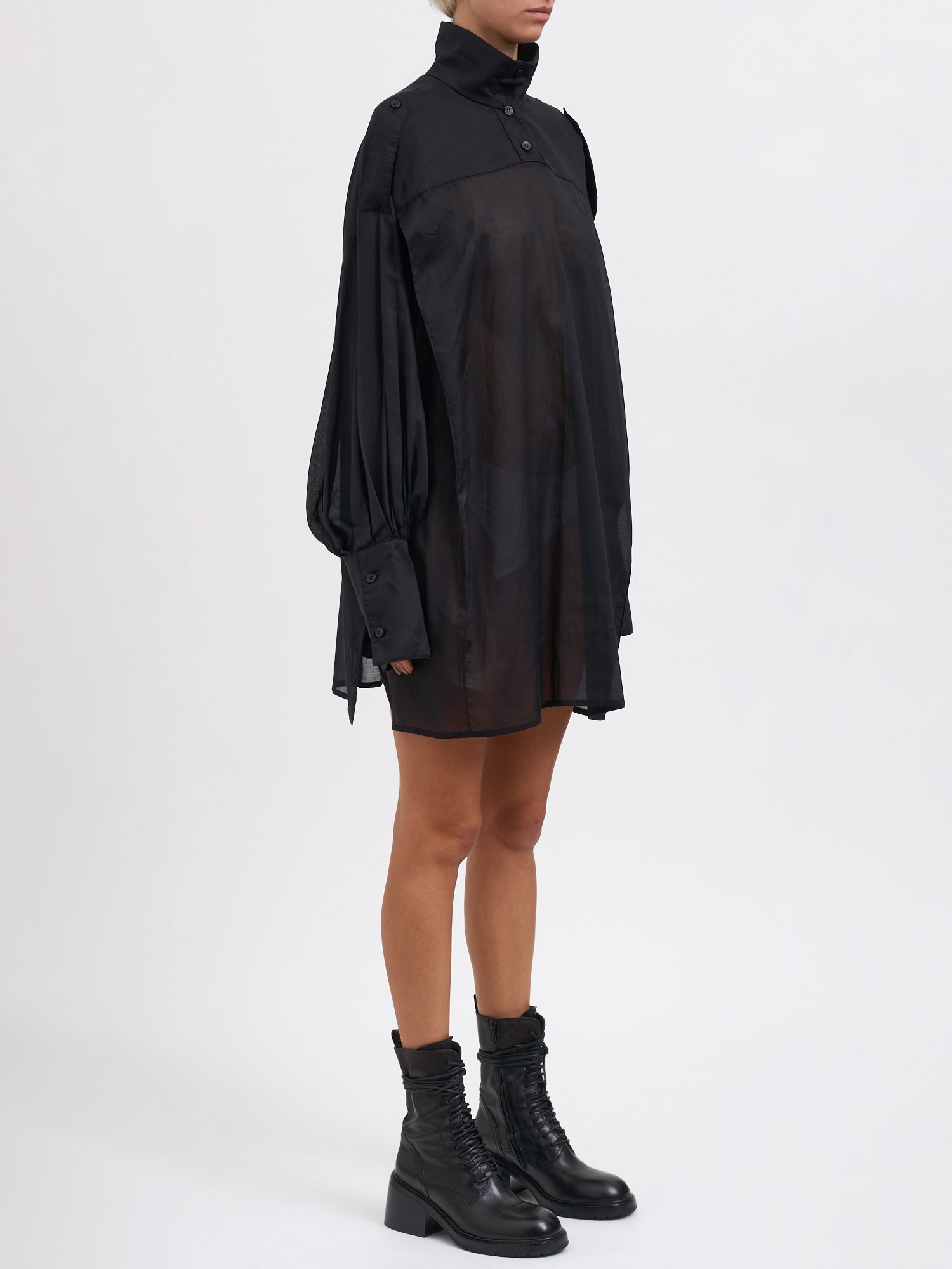 THE LATEST Cotton Muslin Polo Shirt - Size S