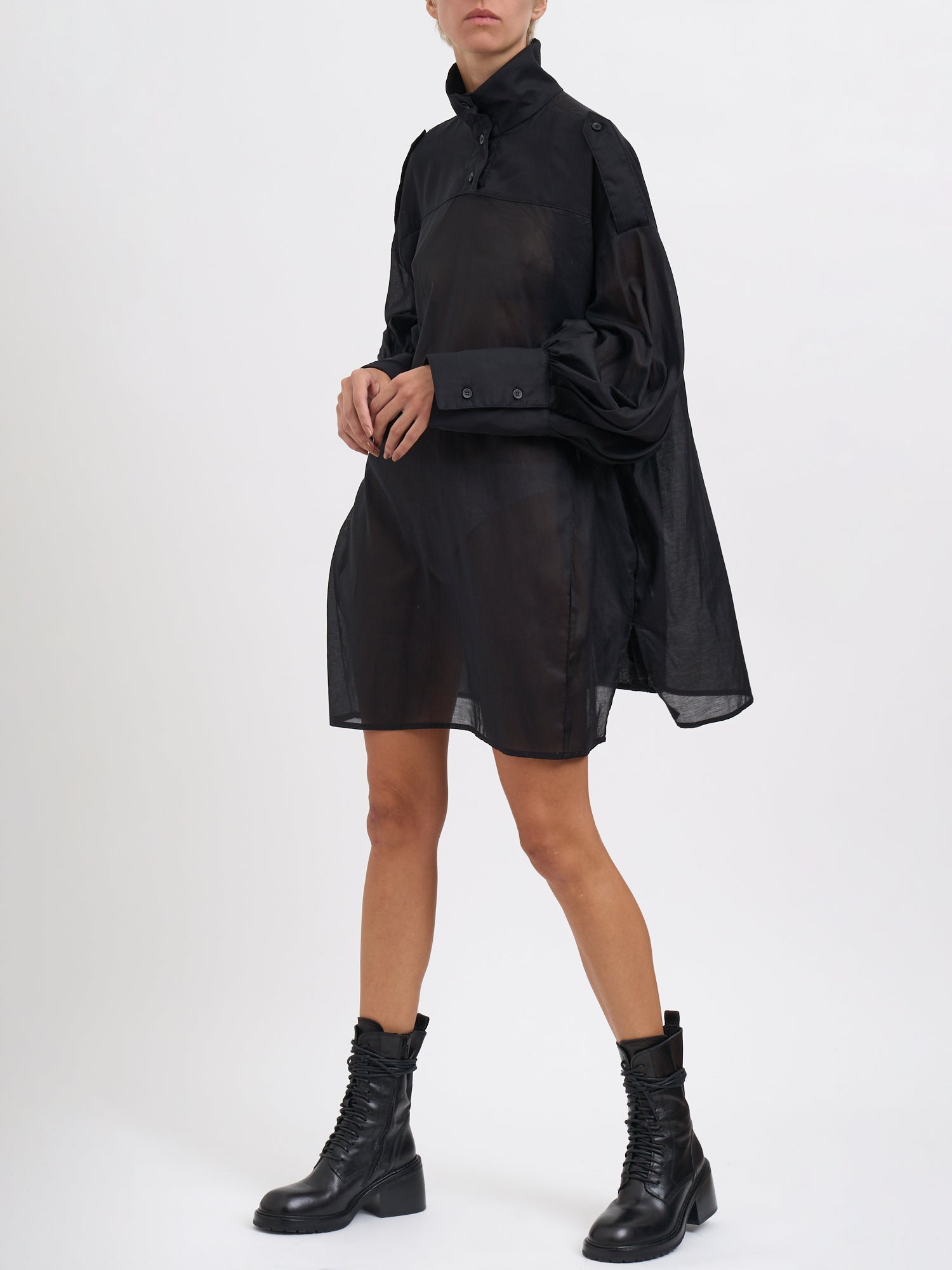 THE LATEST Cotton Muslin Polo Shirt - Size S