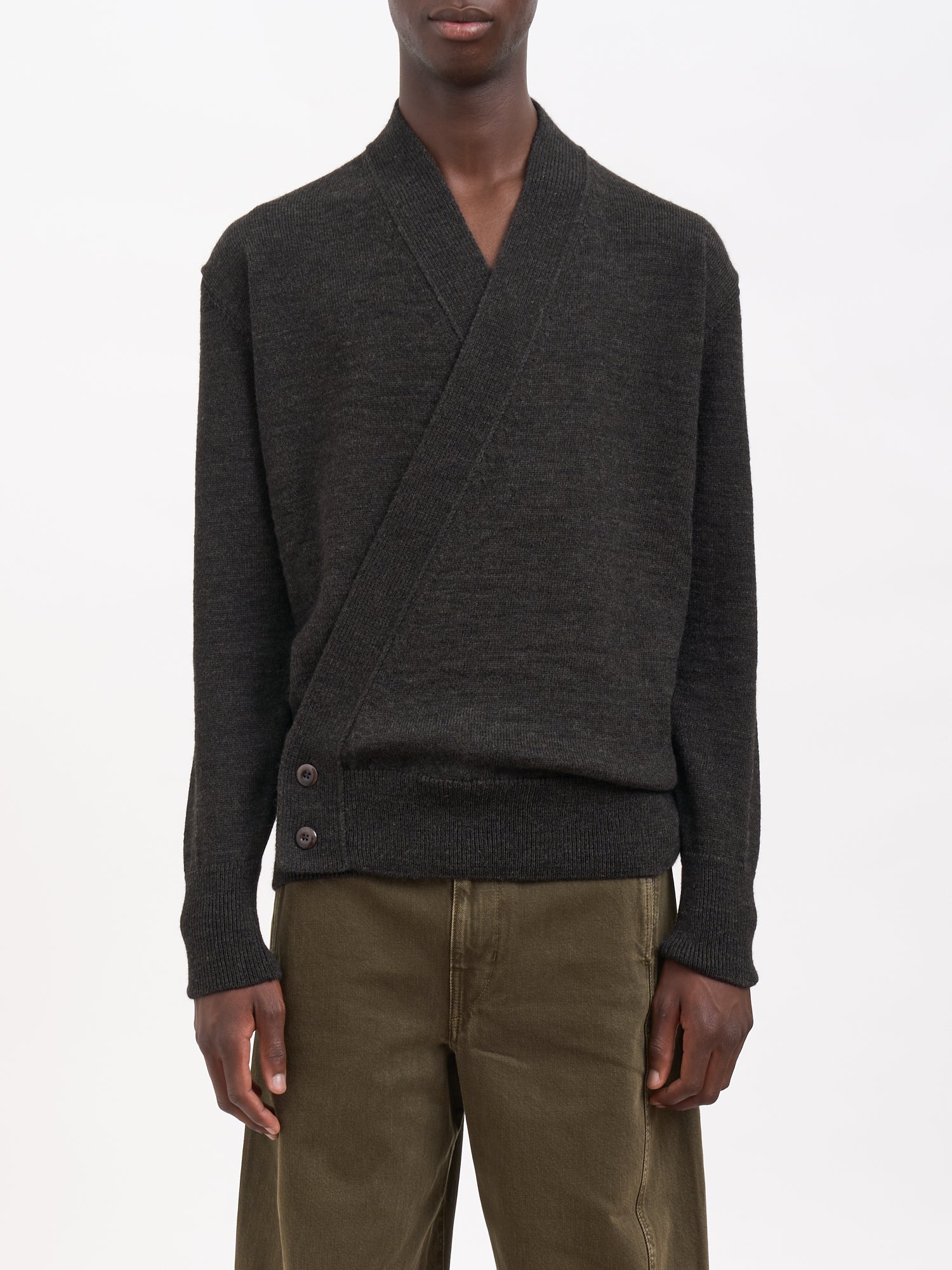 LEMAIRE Alpaca Blend Wrap Cardigan