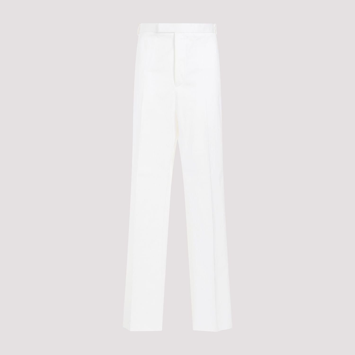 THOM BROWNE Classic Straight Leg Chino Pants for Men