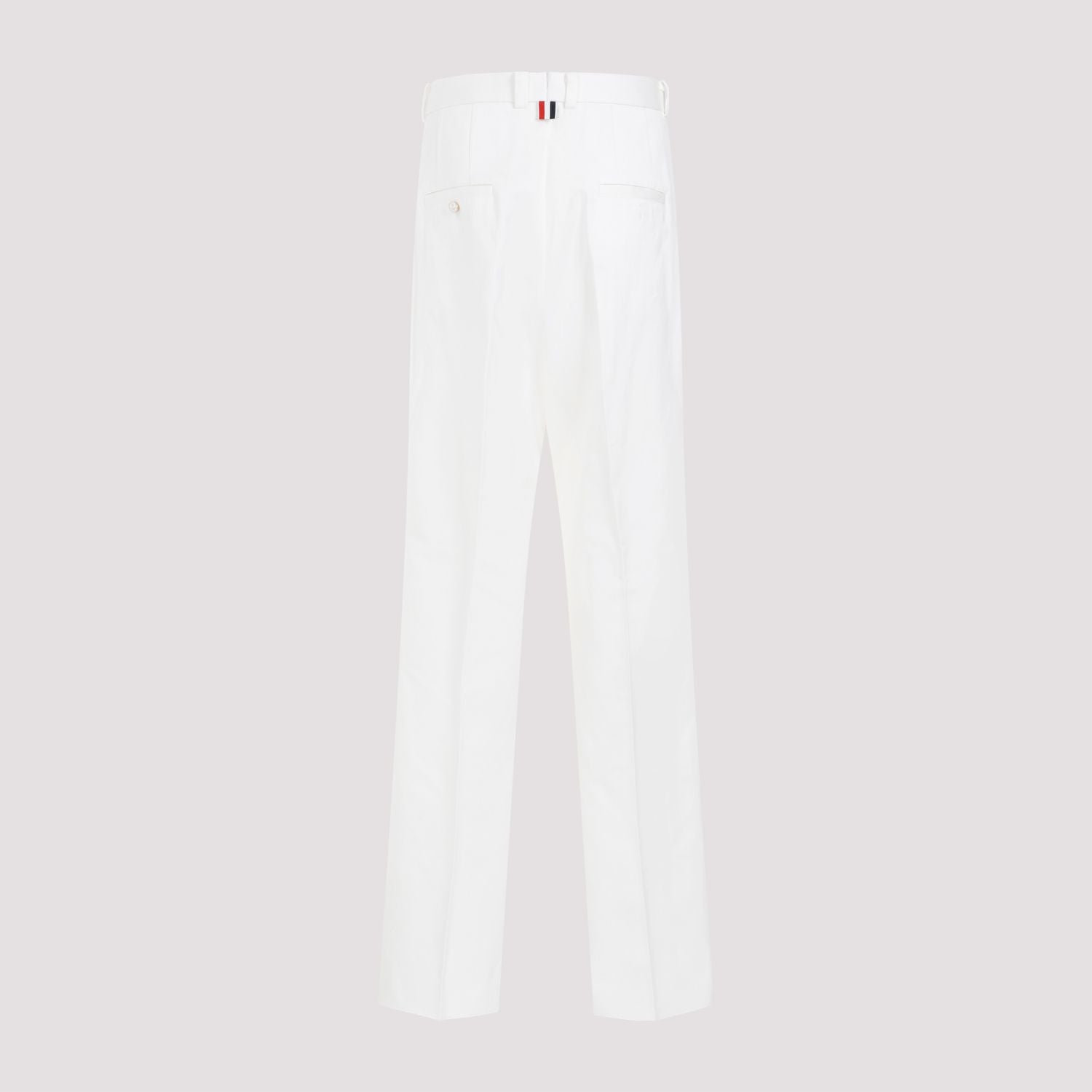 THOM BROWNE Classic Straight Leg Chino Pants for Men