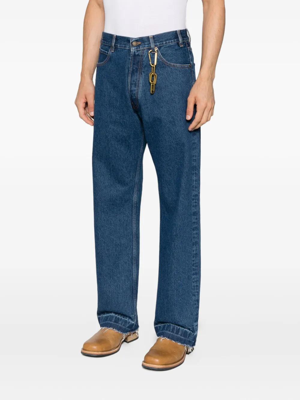 DARKPARK Chain-Embellished Straight-Leg Jeans