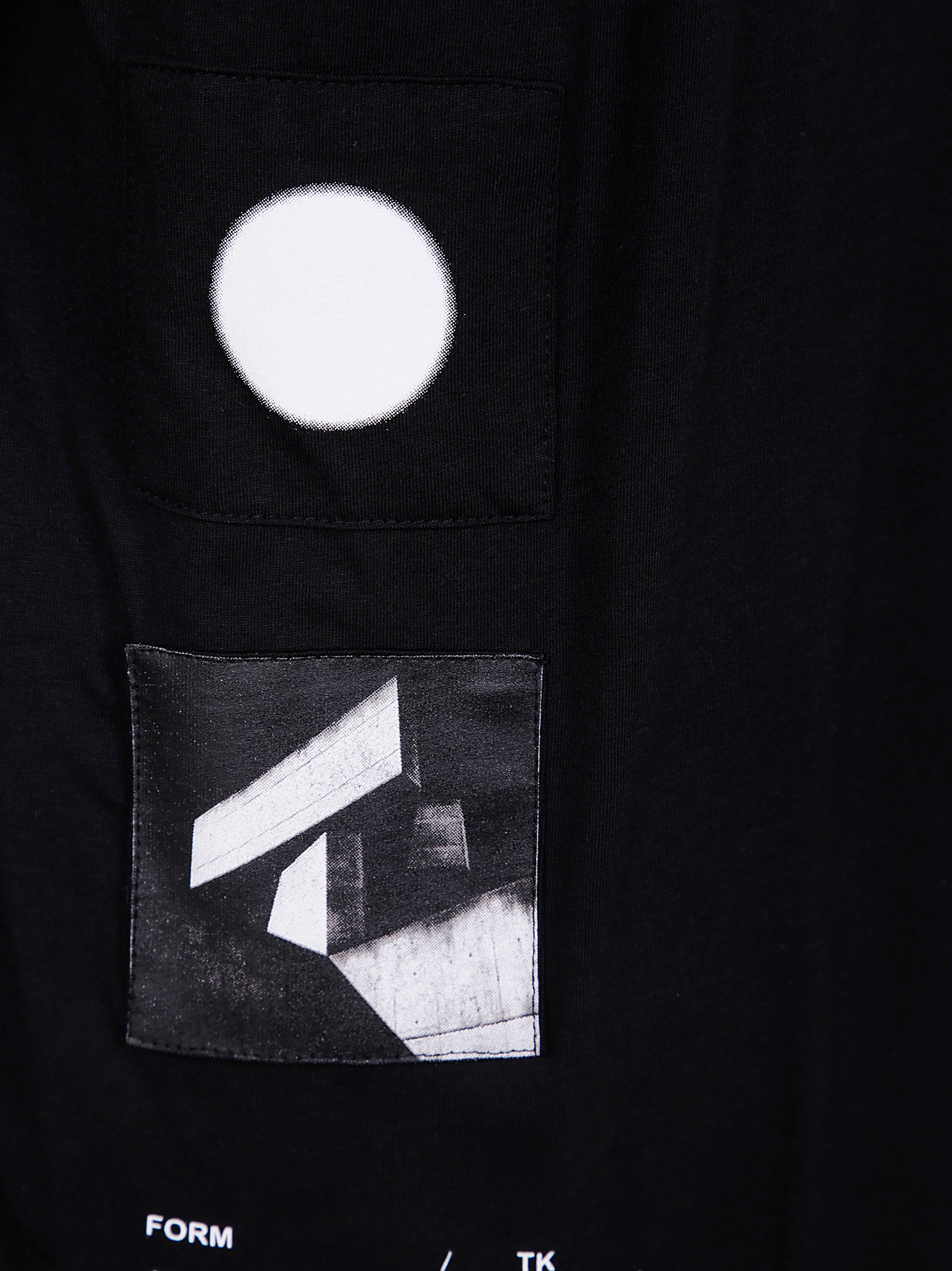 THOM KROM Men's Asymmetrical Mini T-Shirt