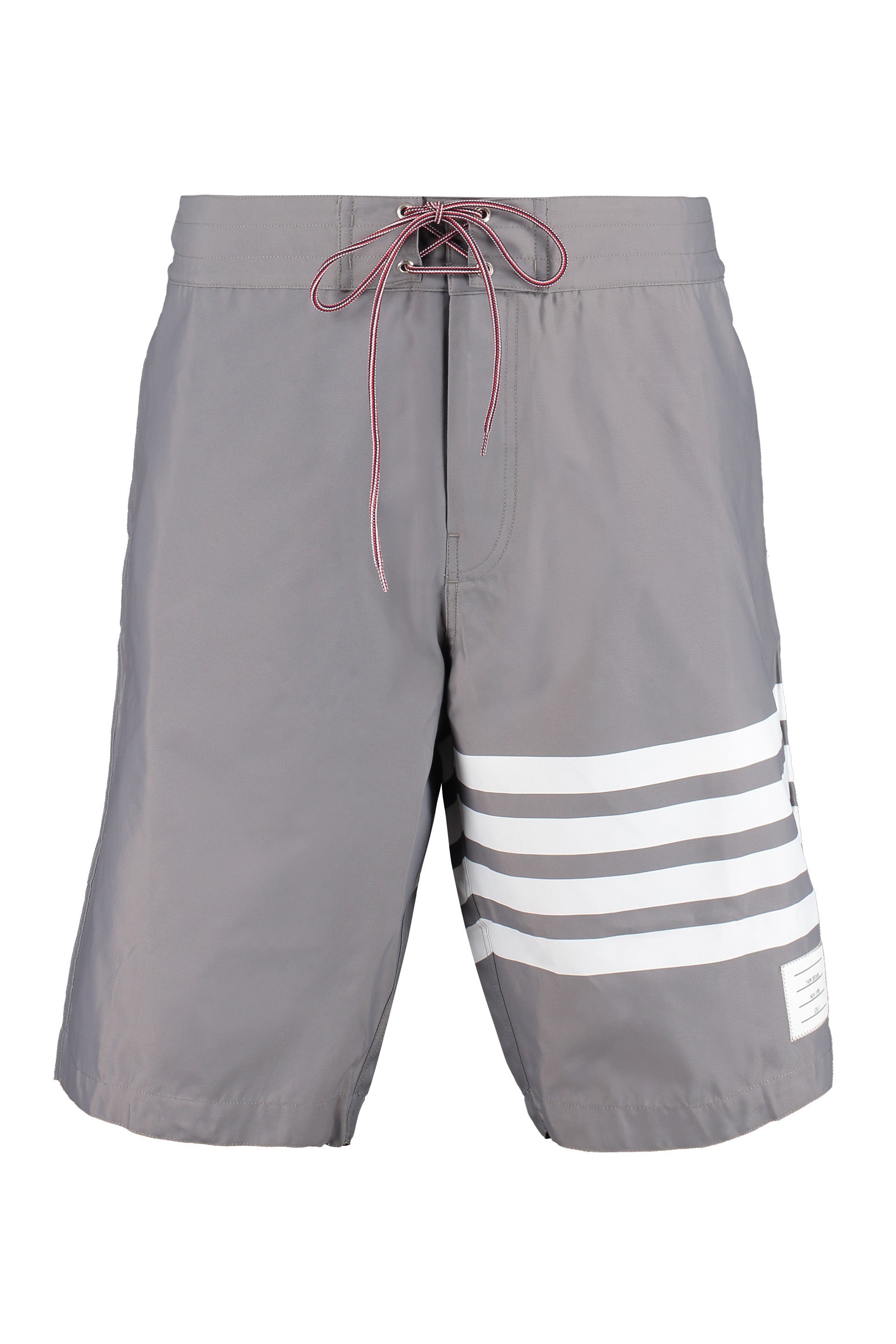 THOM BROWNE Men's Stretchy Polyamide-Elastane Mini Shorts