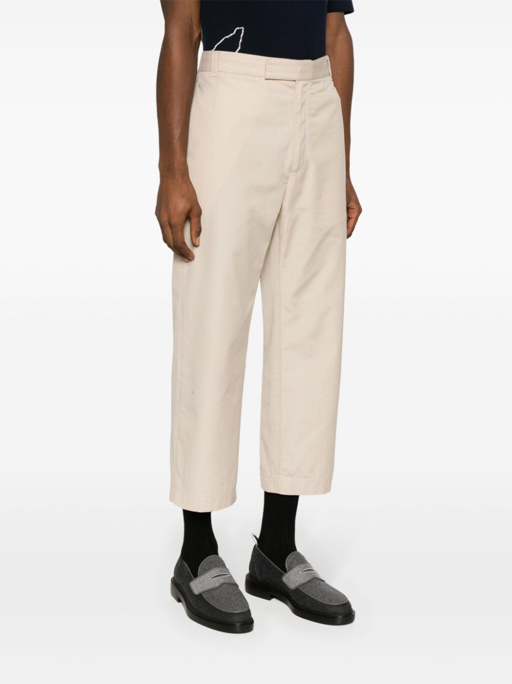 THOM BROWNE Tailored Cropped Straight Trousers - FW24