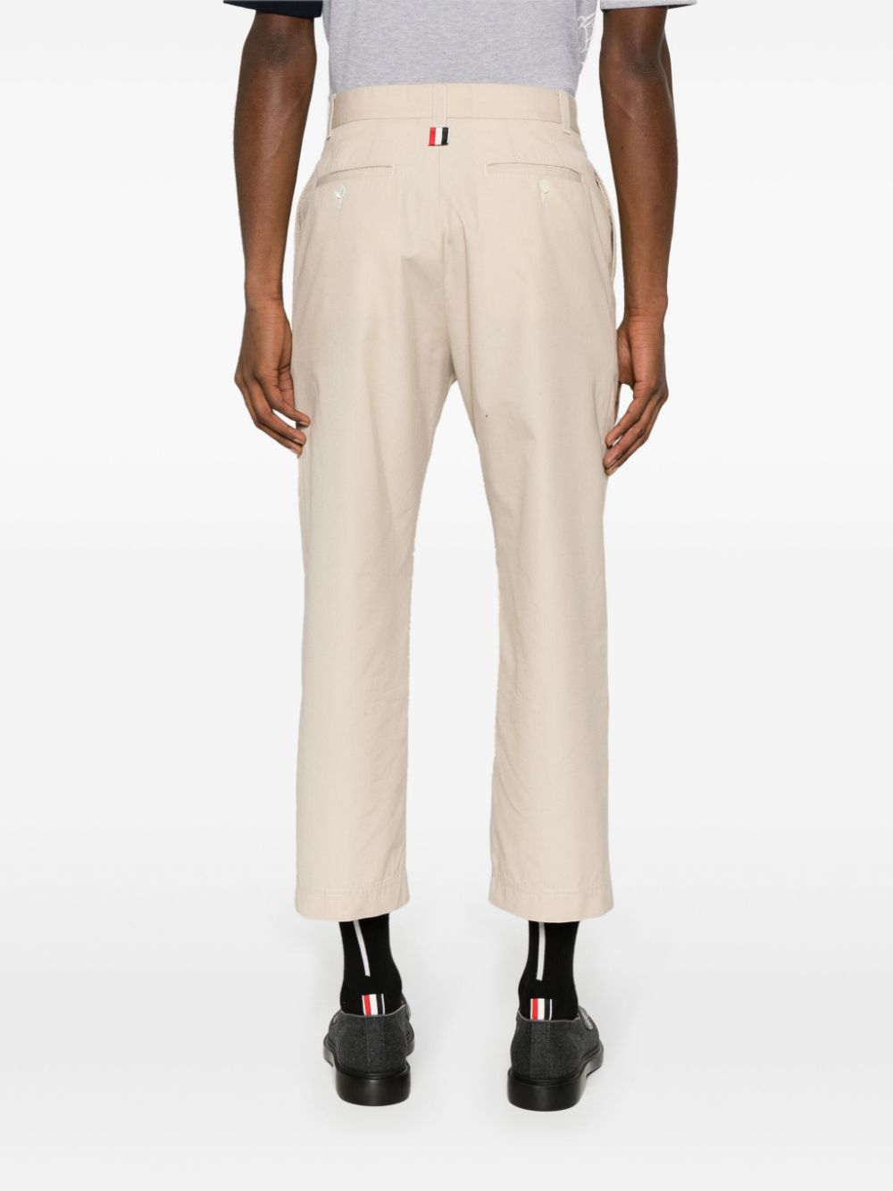 THOM BROWNE Tailored Cropped Straight Trousers - FW24