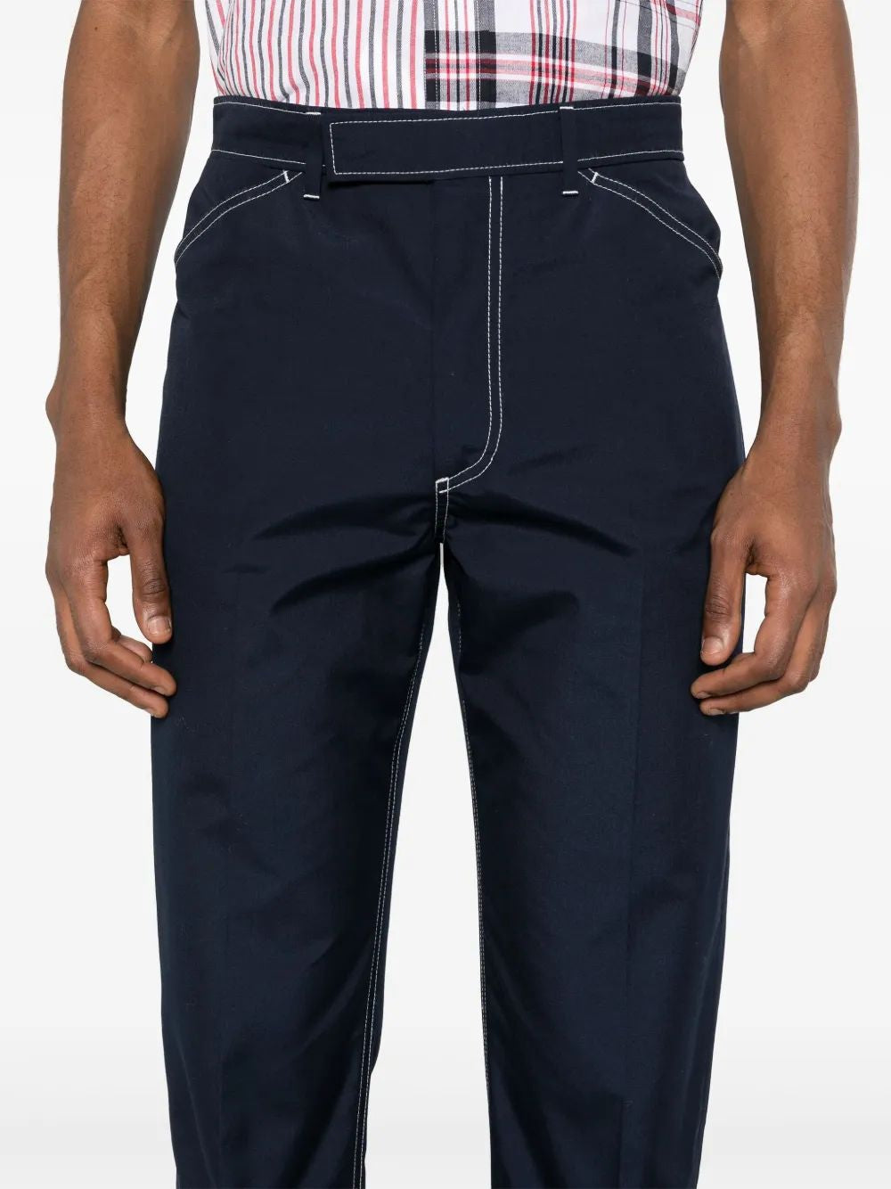 THOM BROWNE Prestitched Pants for Men - Spring/Summer 2025