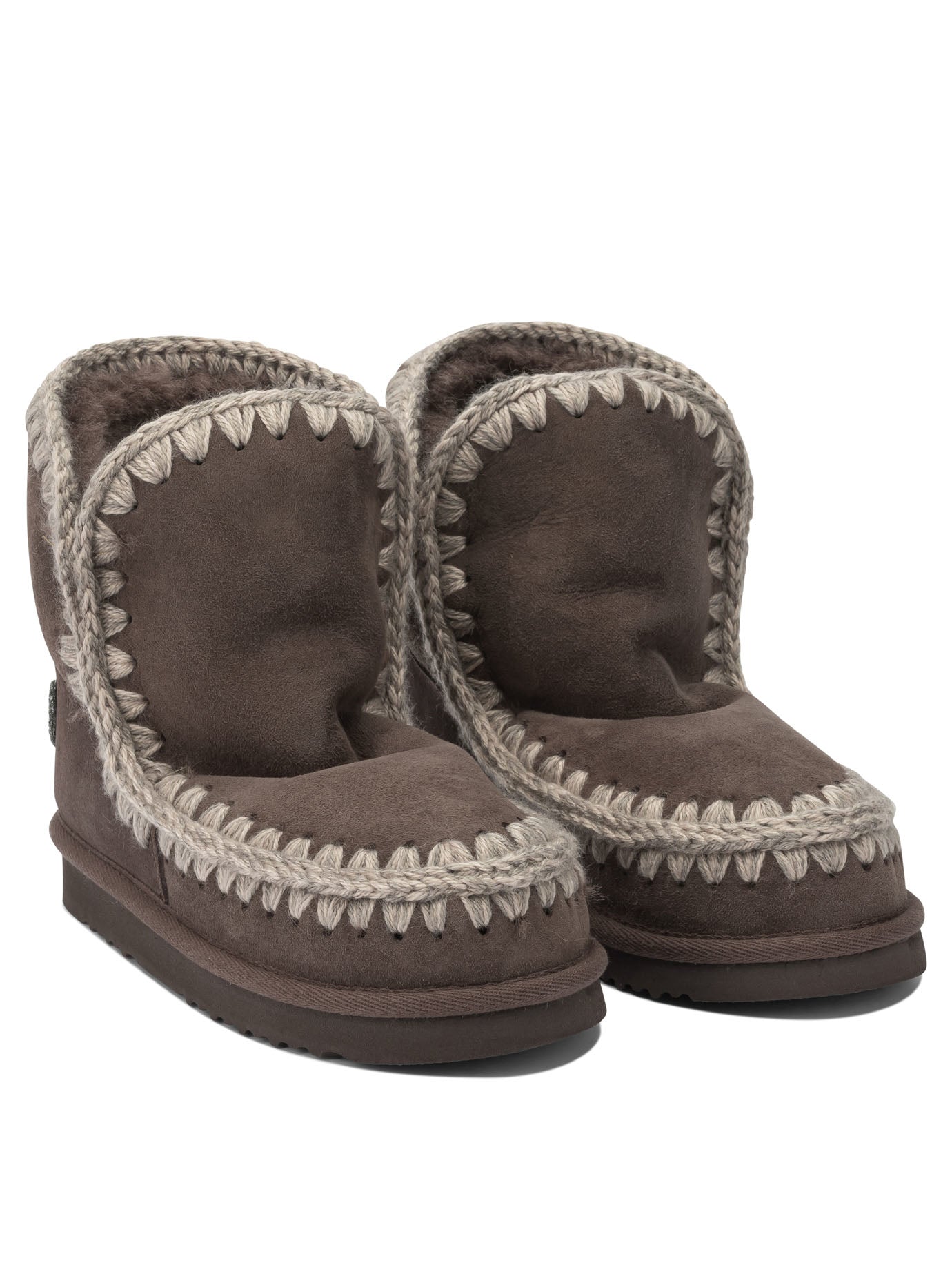 MOU Classic Sheepskin Ankle Boots for Women