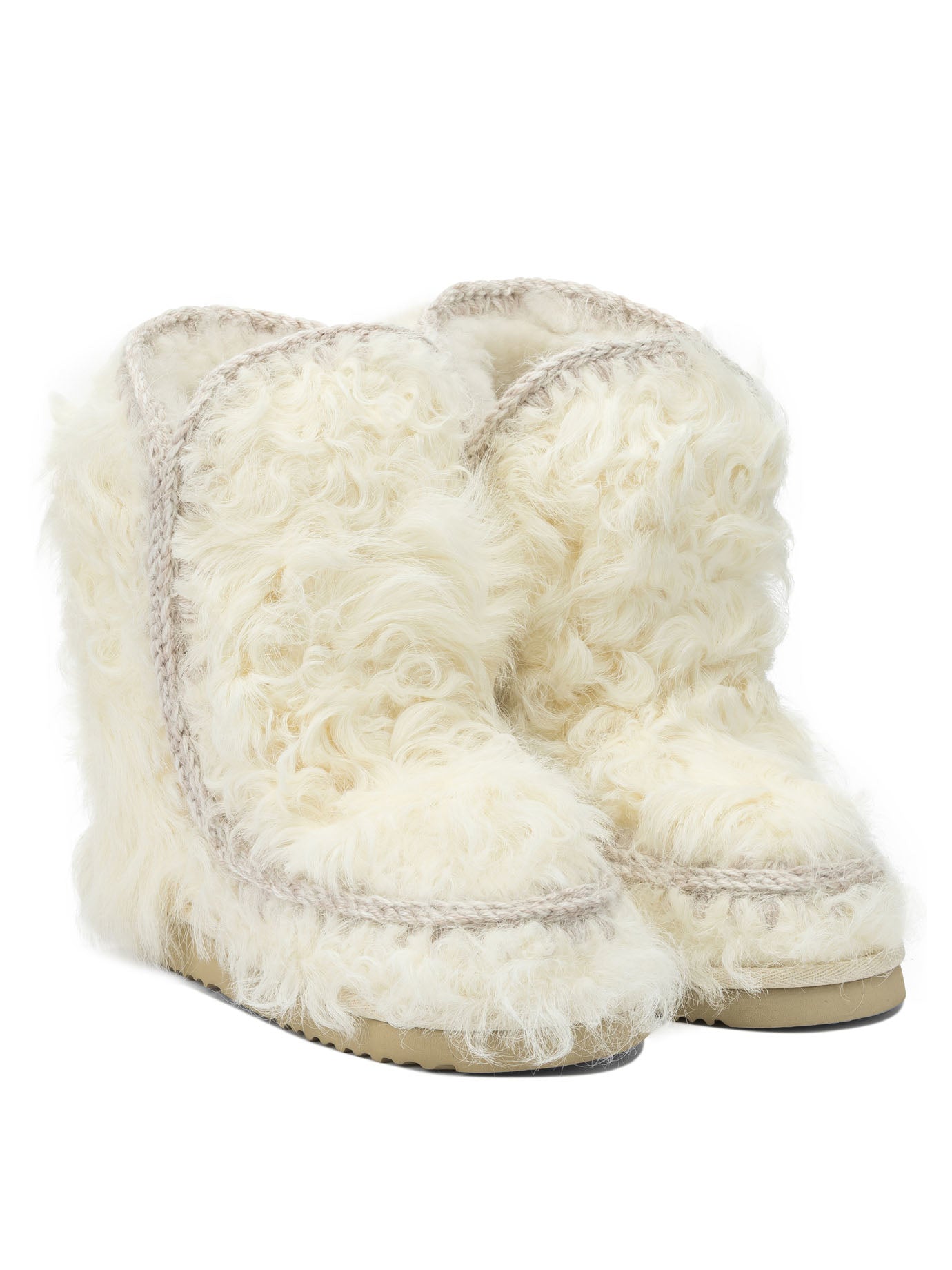 MOU Sheepskin Ankle Boots for Women
