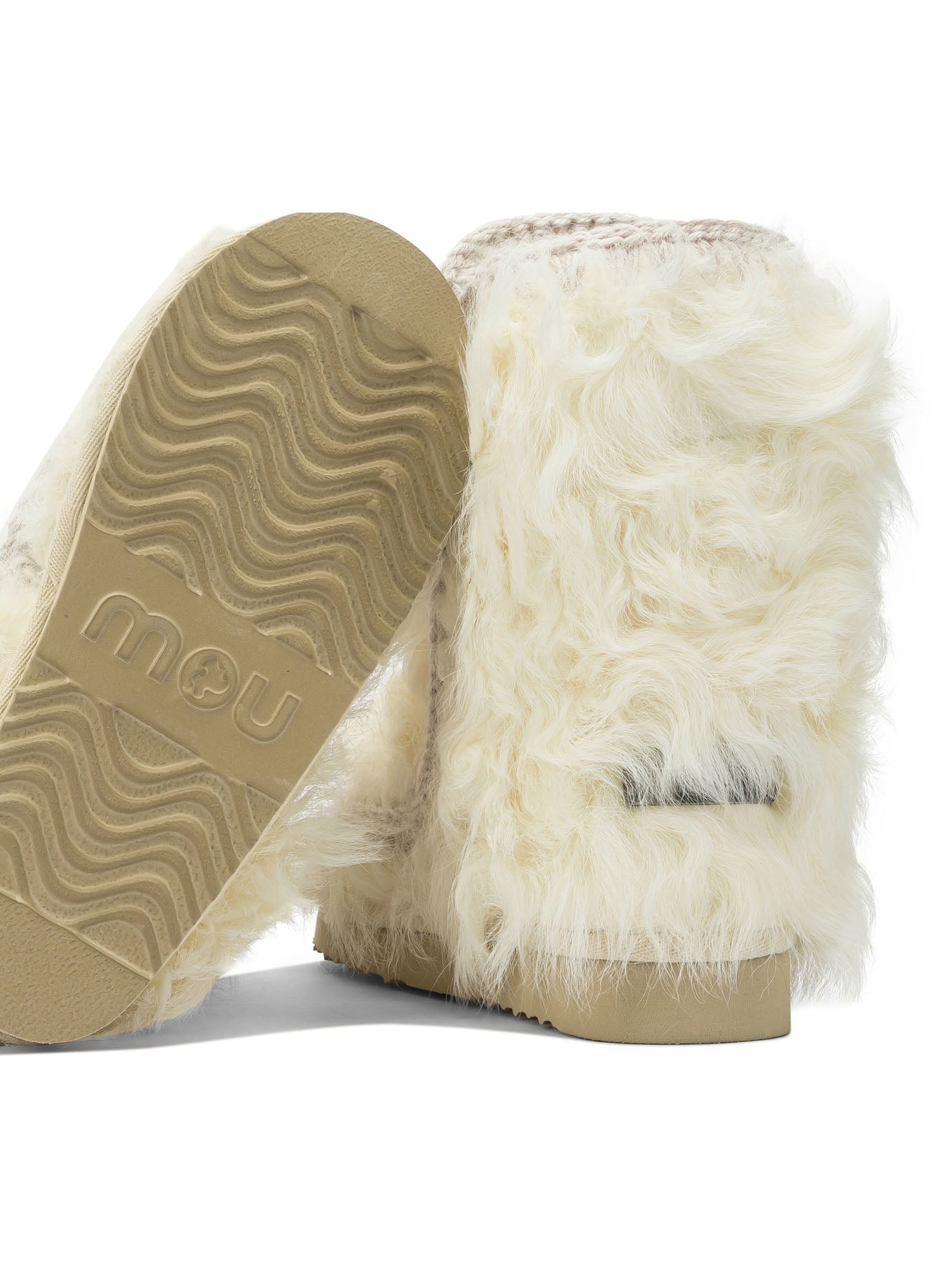 MOU Sheepskin Ankle Boots for Women