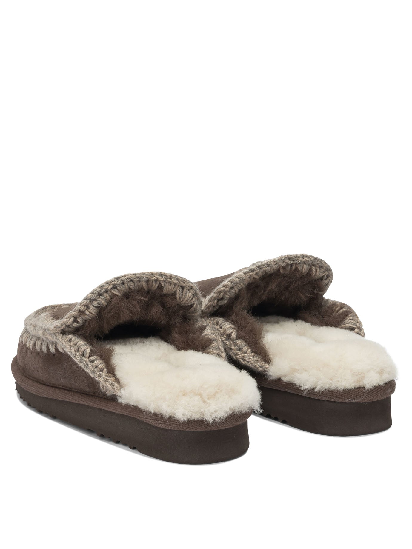 MOU Cozy Sheepskin Sandals for Women
