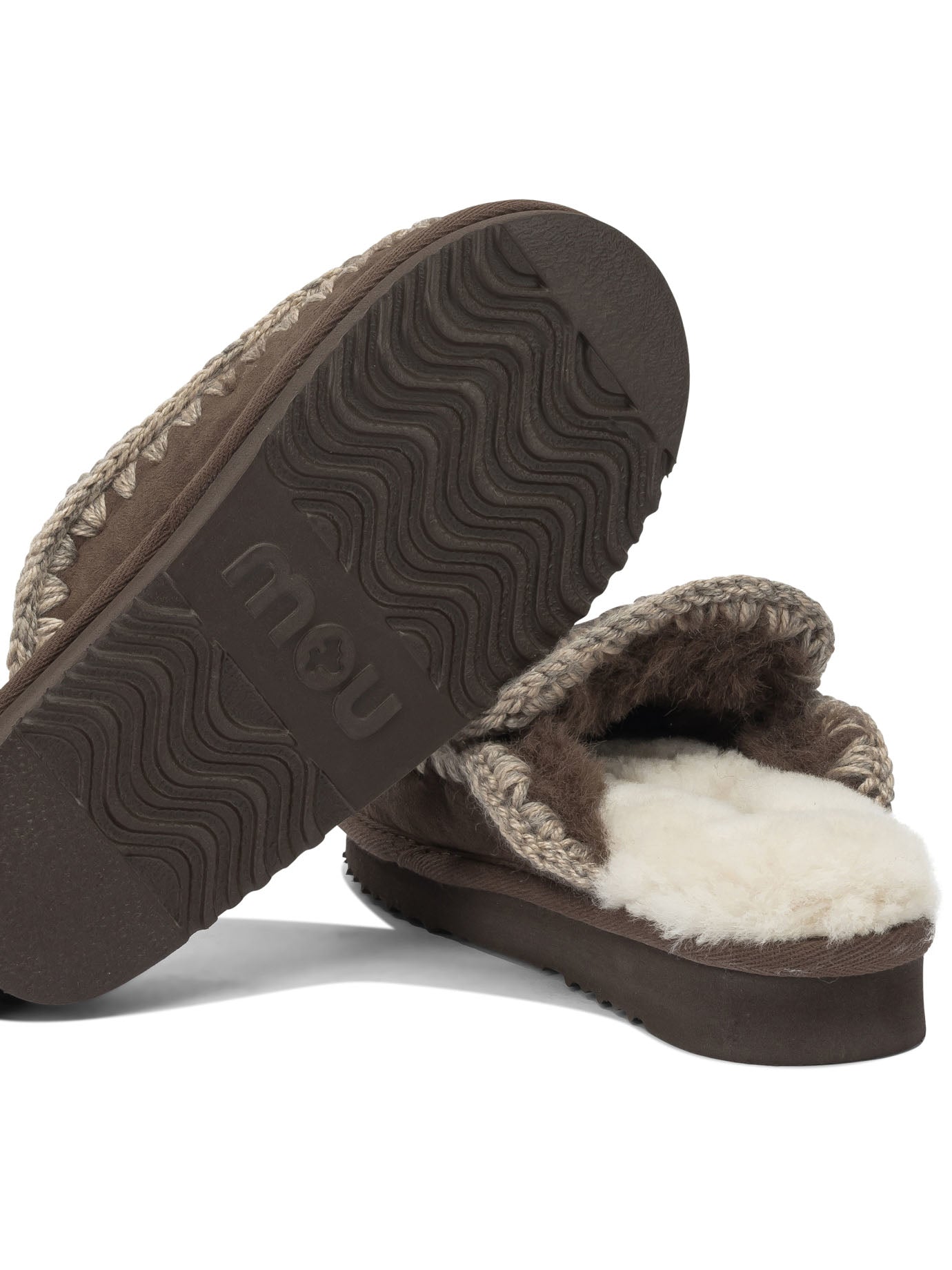 MOU Cozy Sheepskin Sandals for Women
