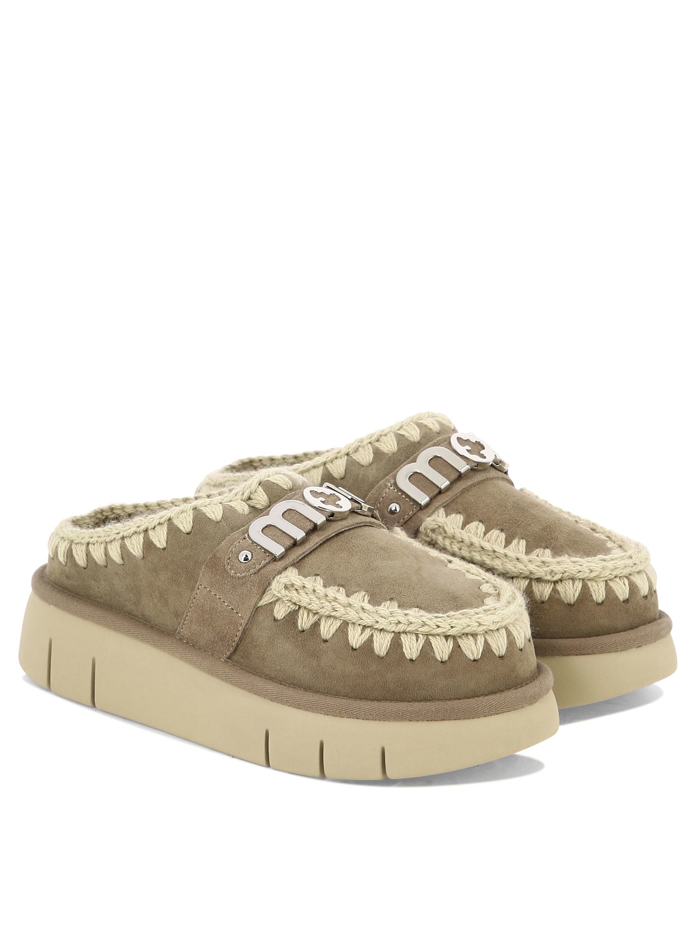 MOU Suede Mini Slippers for Women