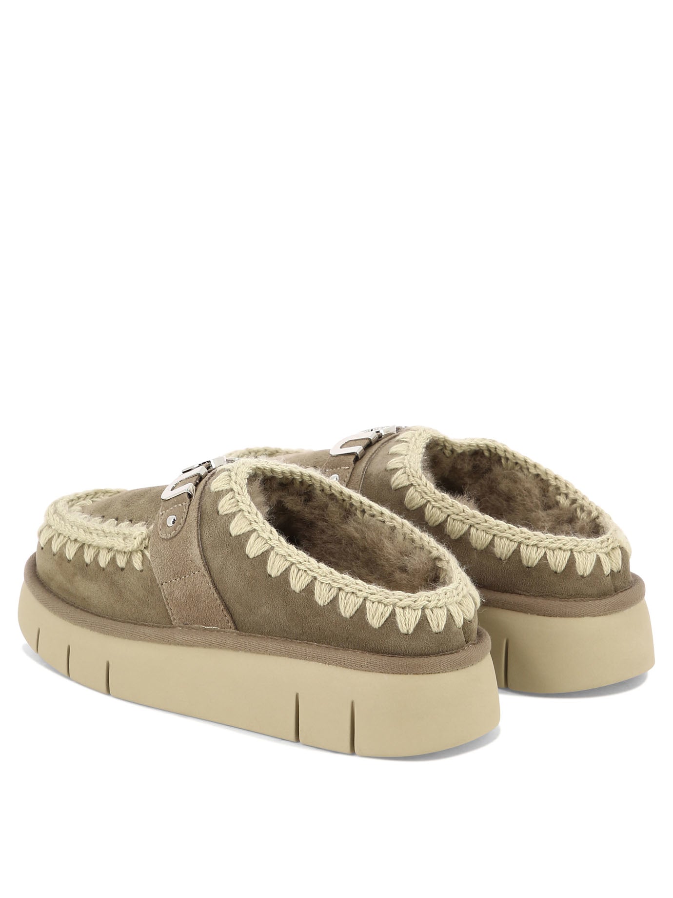 MOU Suede Mini Slippers for Women