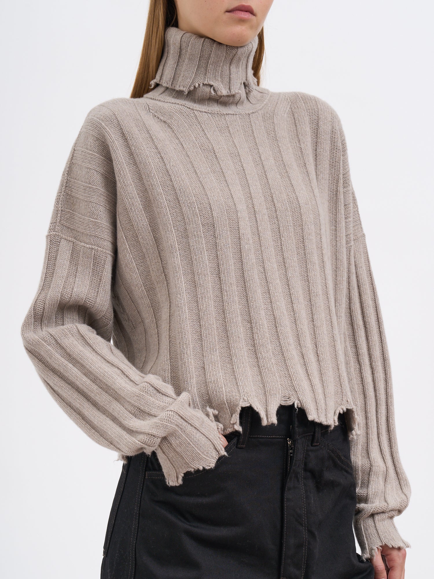 ISABEL BENENATO Eco-Cashmere High Neck Sweater - Size S