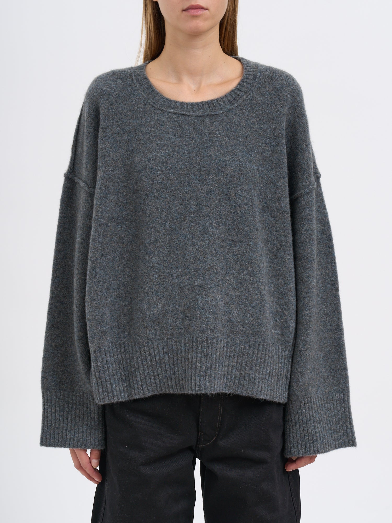 ISABEL BENENATO Oversized Boat Neck Sweater - Size S