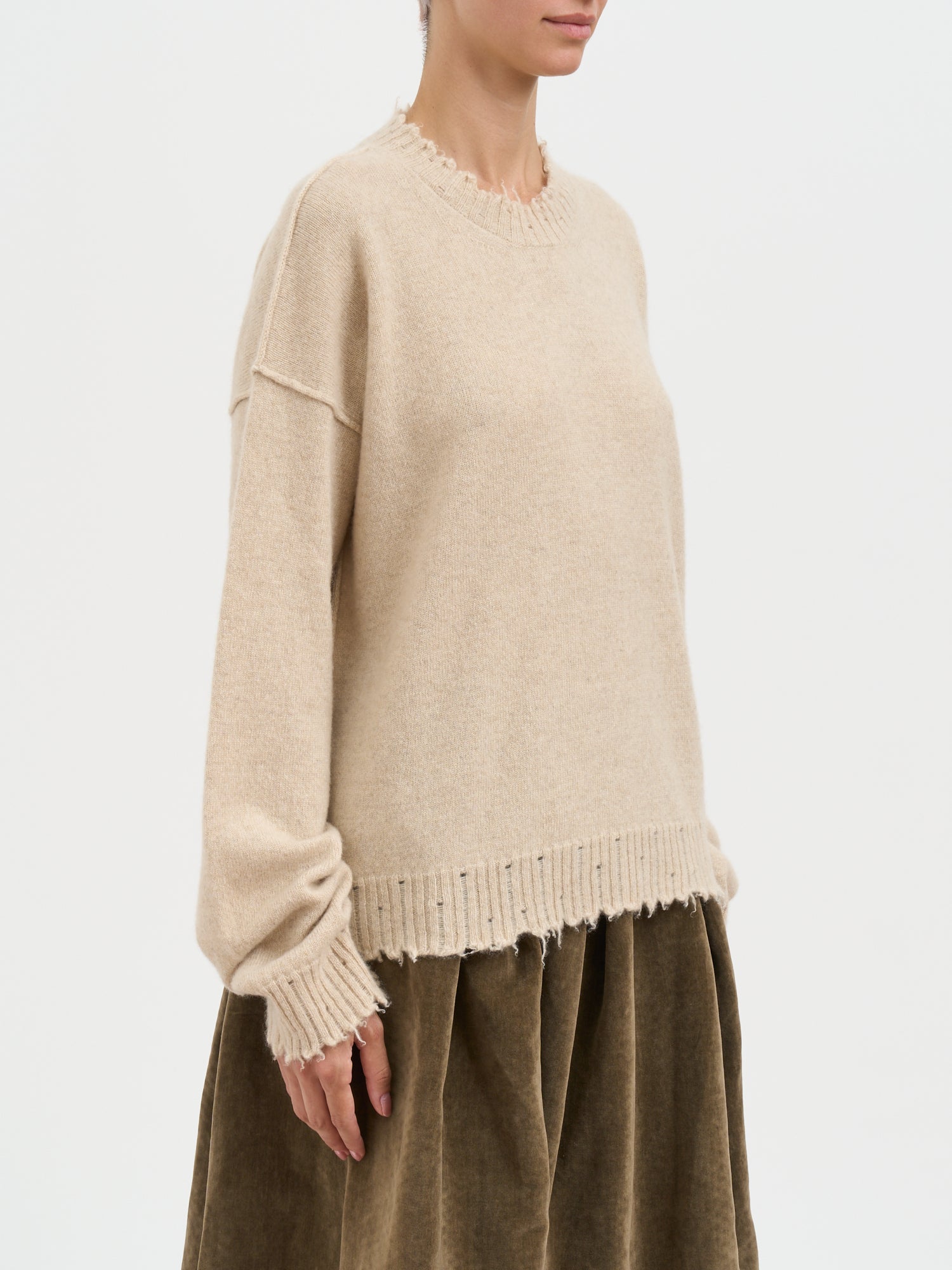 UMA WANG Cashmere Sweater Crew Neck (Size S)