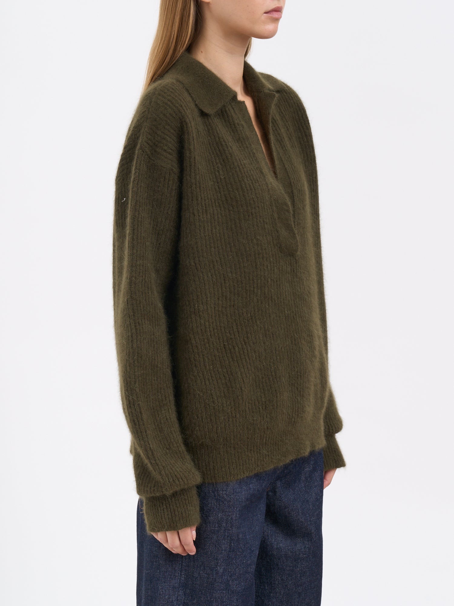 UMA WANG Classic Polo Shirt with Long Sleeves - Women's